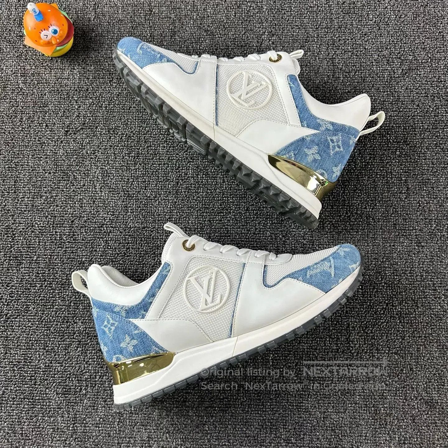 Louis Vuitton Louis Vuitton Denim Patch Sneaker Size 37.5. Size US 7.5 / IT 37.5 - 4 Thumbnail