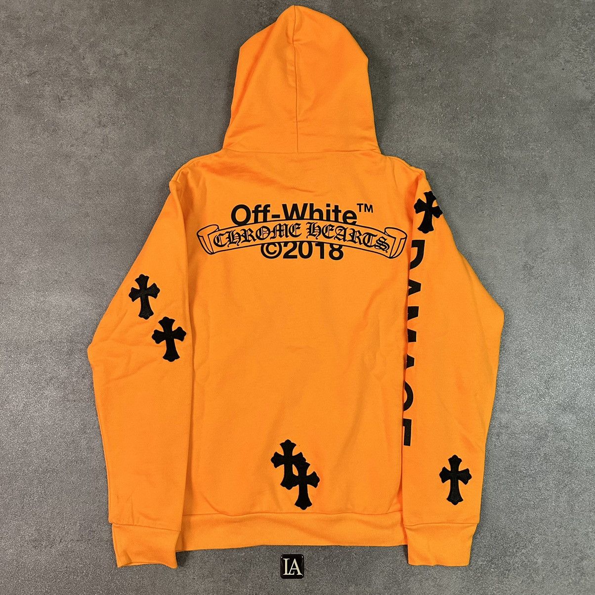 Off white chrome hearts hoodie price best sale