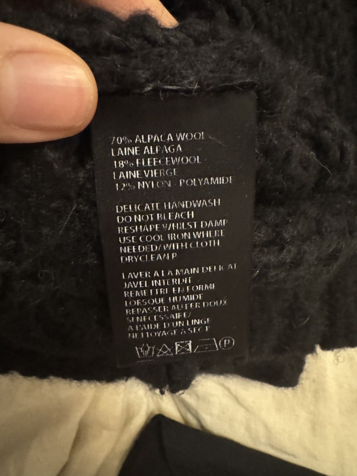 Ann Demeulemeester Fw19 rare oversized black alpaca detachable sweater Size US M / EU 48-50 / 2 - 6 Thumbnail