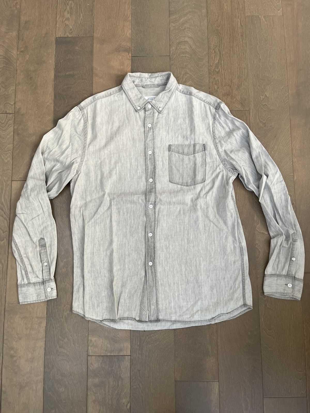 Saturdays NYC Saturdays grey light denim shirt Size US L / EU 52-54 / 3 - 1 Thumbnail