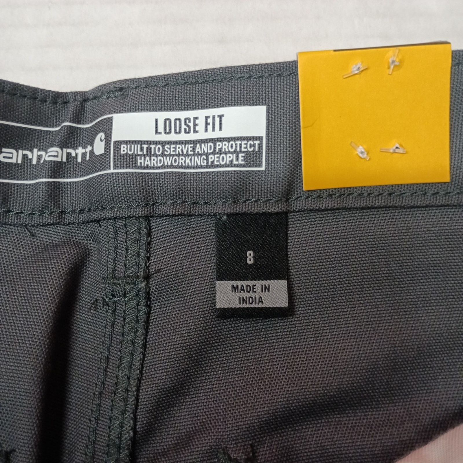 Carhartt Carhartt Women's Canvas Work Shorts Gray Loose Fit Size 8 Size 30" / US 8 / IT 44 - 2 Thumbnail