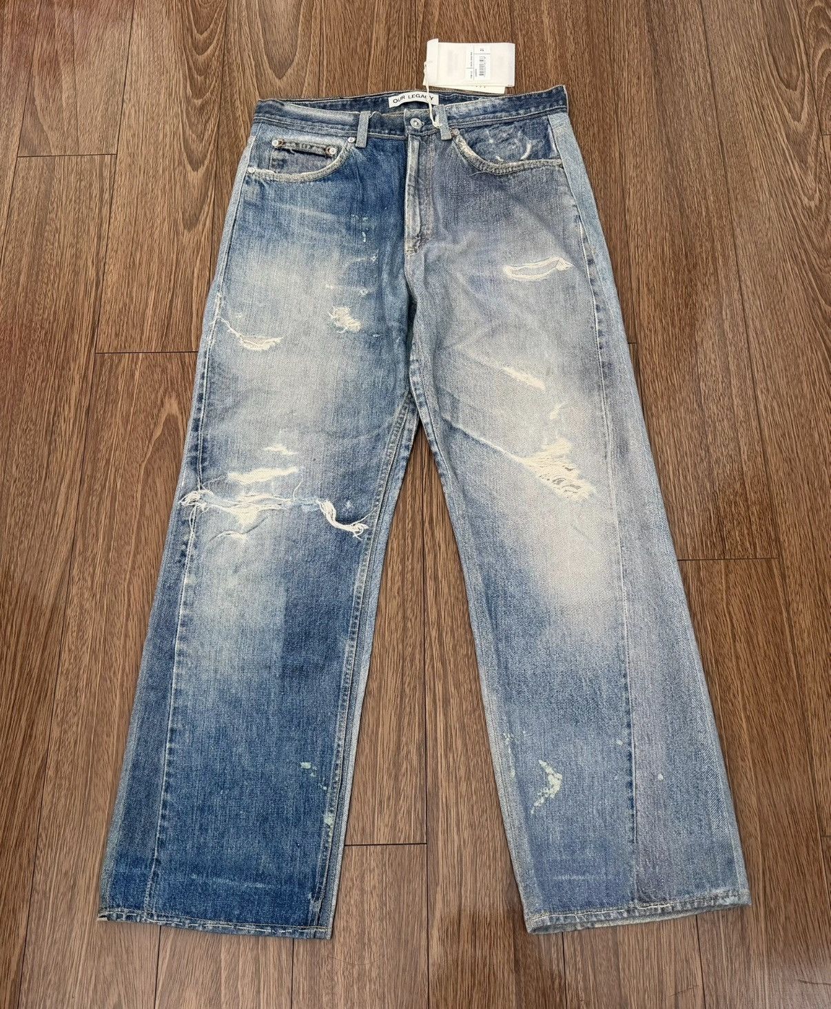 Our Legacy OUR LEGACY 25SS THIRD CUT DIGITAL DENIM PANTS Size US 31 - 1 Thumbnail
