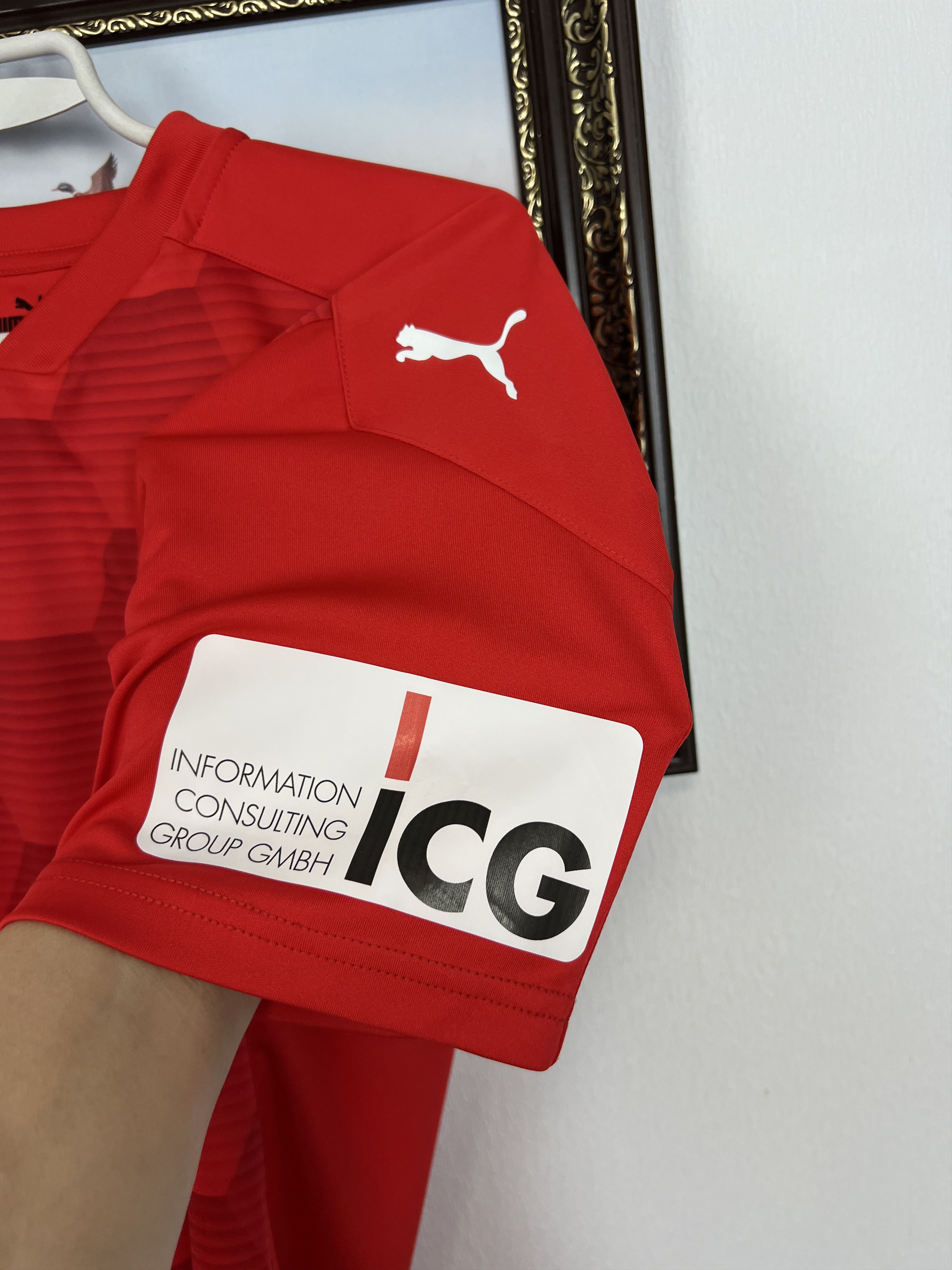 Puma FSV Vohwinkel Shirt Match Worn Baudenbacher Puma Tee Size US L / EU 52-54 / 3 - 5 Thumbnail