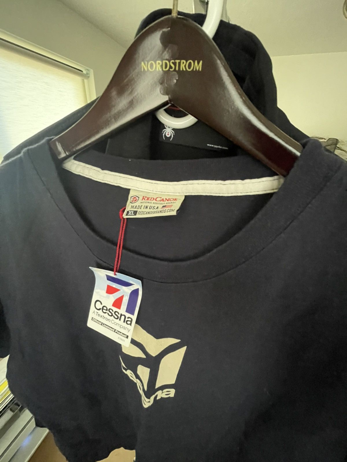 Vintage Red canoe t shirt navy XL made in USA new Size US XL / EU 56 / 4 - 14 Thumbnail