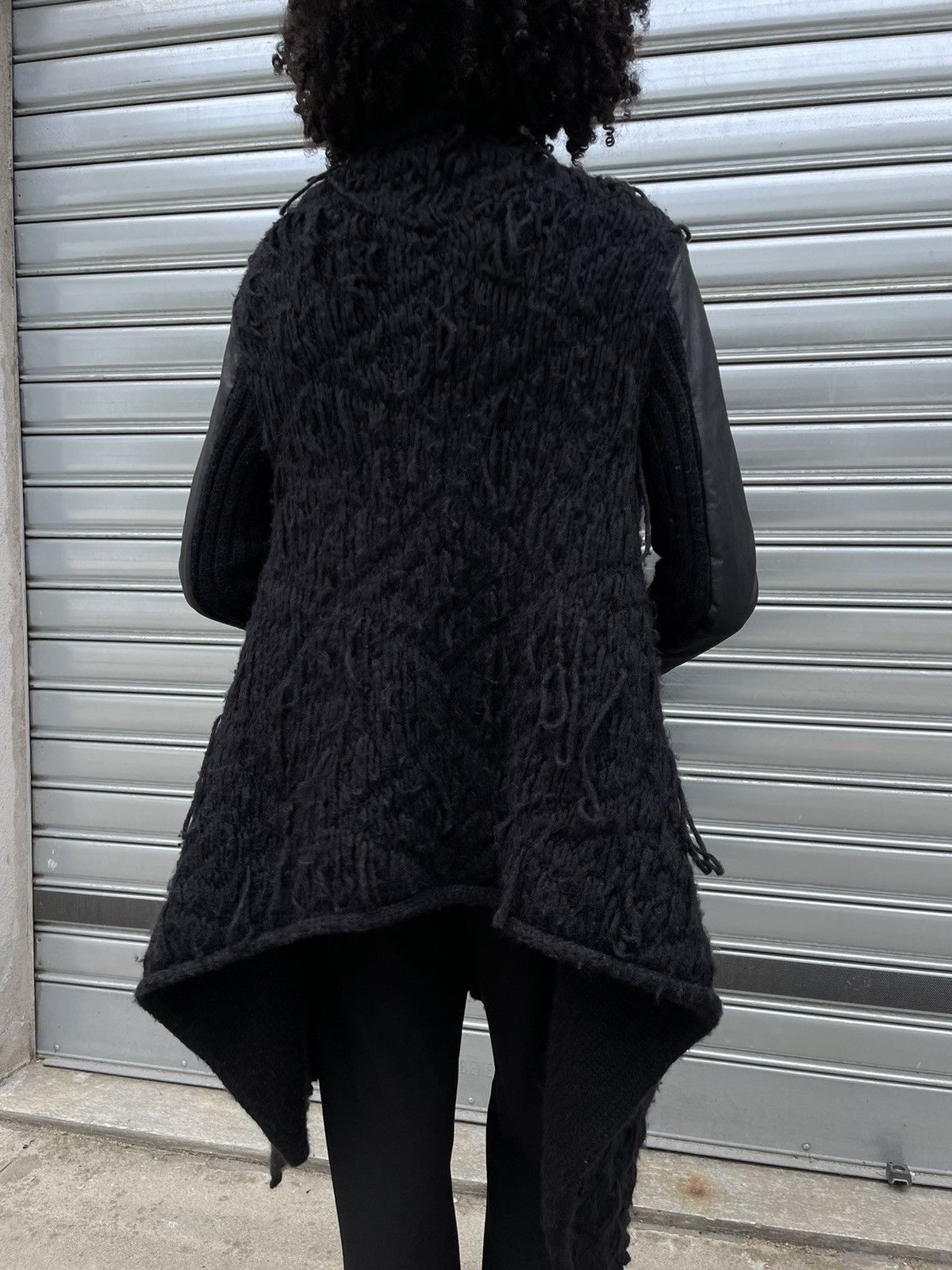 Isabel Benenato Isabel Benenato A/W 2011-2012 Cardigan Wool/Leather Size L / US 10 / IT 46 - 9 Thumbnail