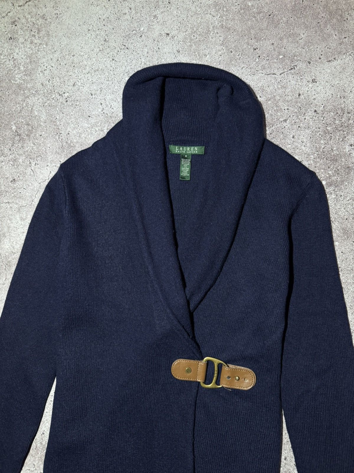 Polo Ralph Lauren × Vintage Polo Ralph Lauren Vintage Wool Sweater Cardigan Green Label Size S / US 4 / IT 40 - 2 Thumbnail