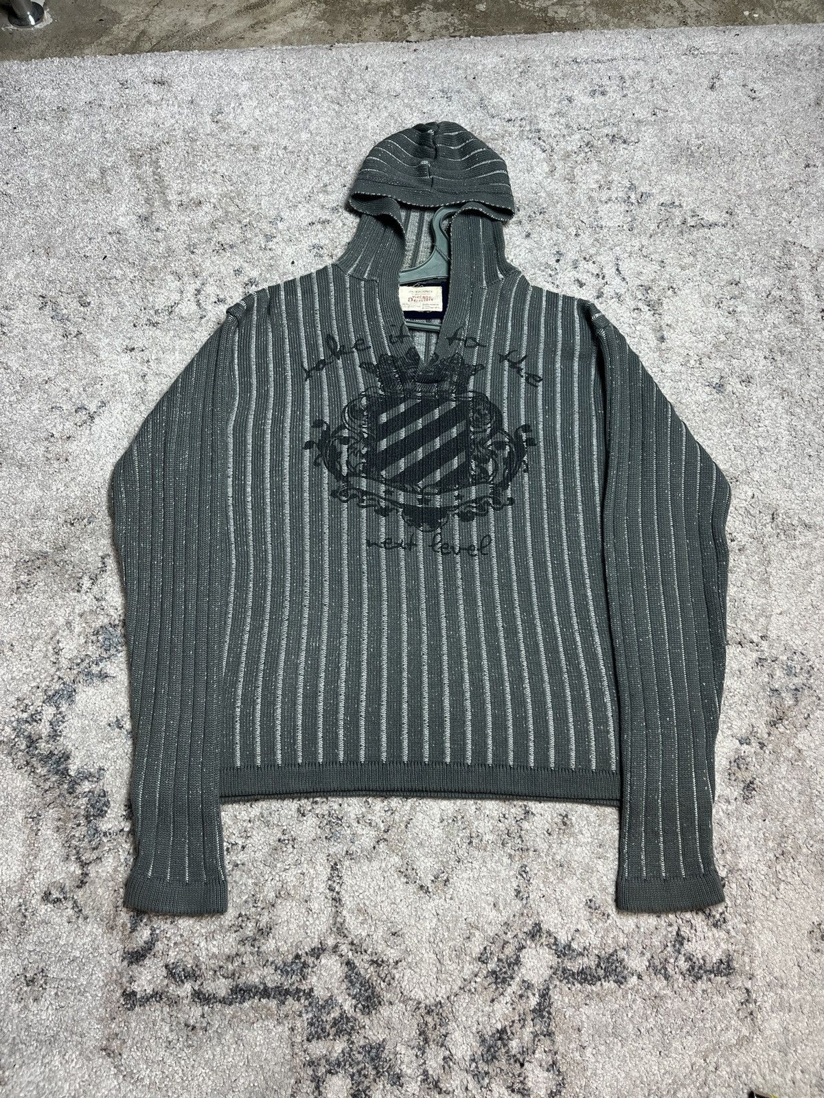 Other RARE VINTAGE STRIPED HOODED SWEATER FLARED SLEEVES - 1396 Size US L / EU 52-54 / 3 - 4 Thumbnail