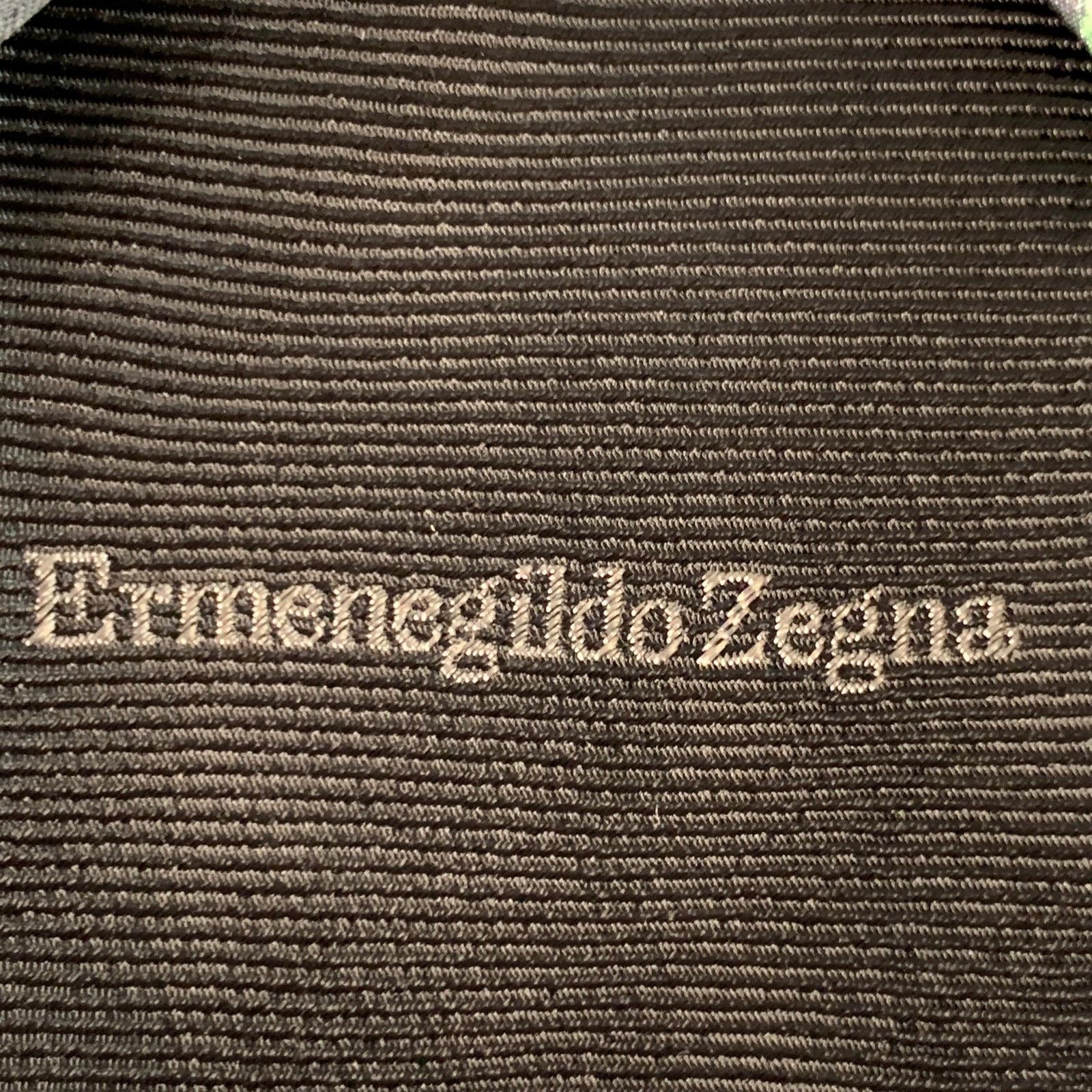 Ermenegildo Zegna ERMENEGILDO ZEGNA Grey Green Paisley Silk Tie Size ONE SIZE - 5 Thumbnail