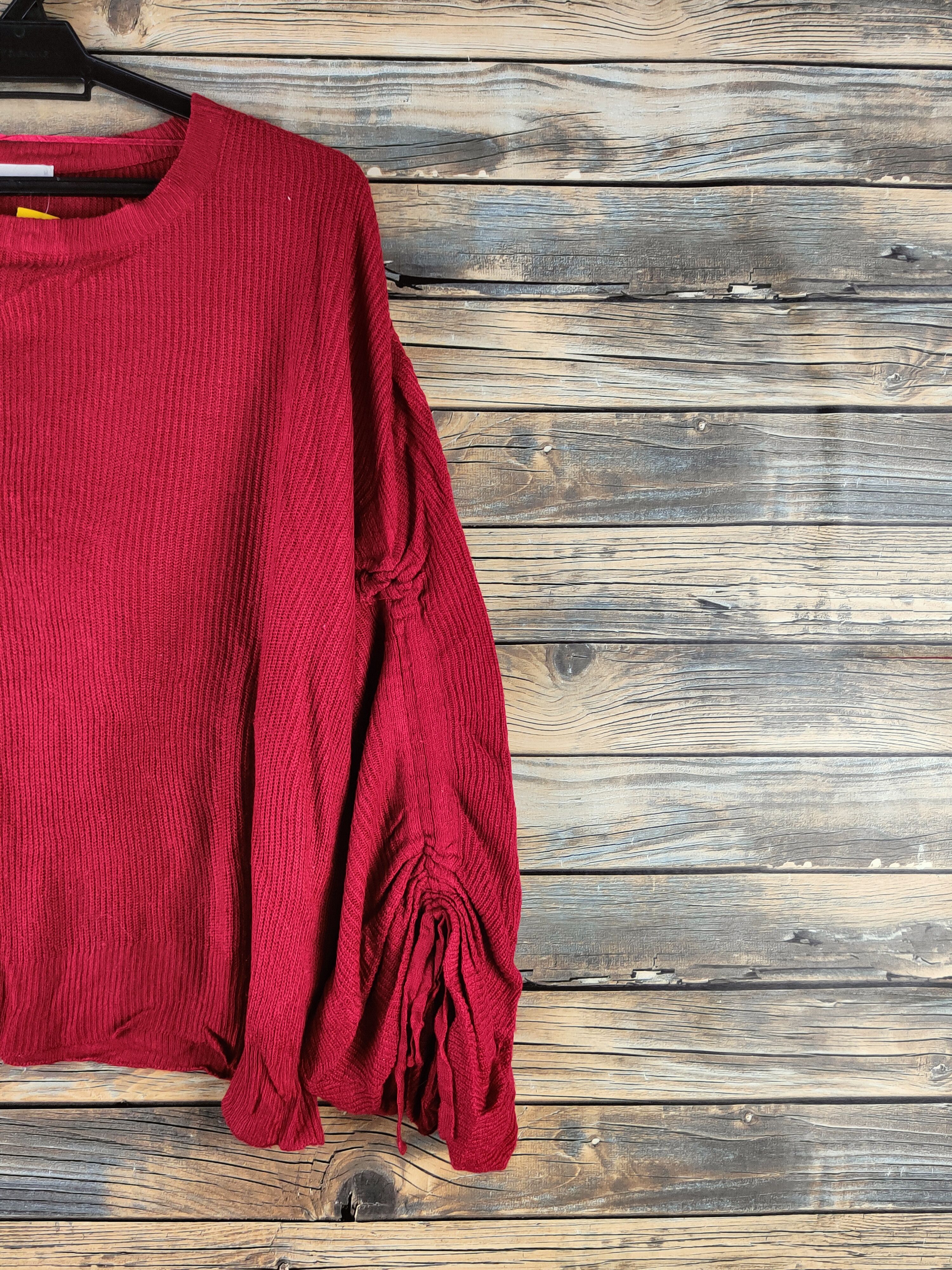 GU DL GU Red Knitwear Blouses #46-946 Size M / US 6-8 / IT 42-44 - 5 Thumbnail