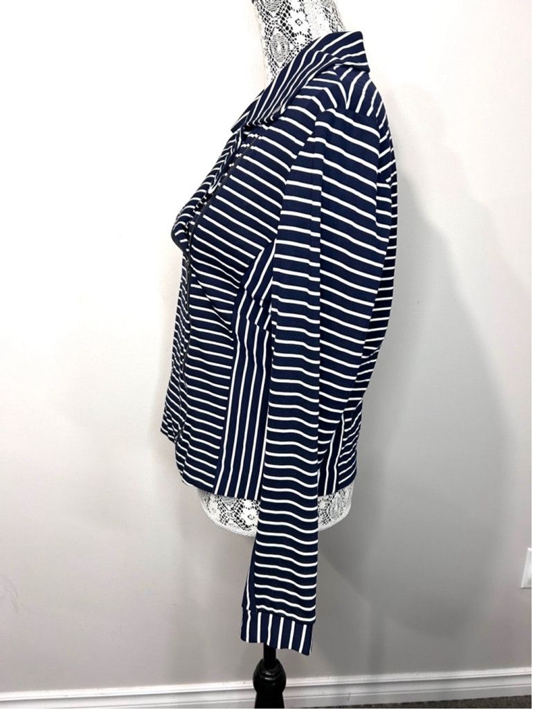 Other Women's Sandwich Jacket, Size L, Navy & White Stripes Size L / US 10 / IT 46 - 6 Thumbnail