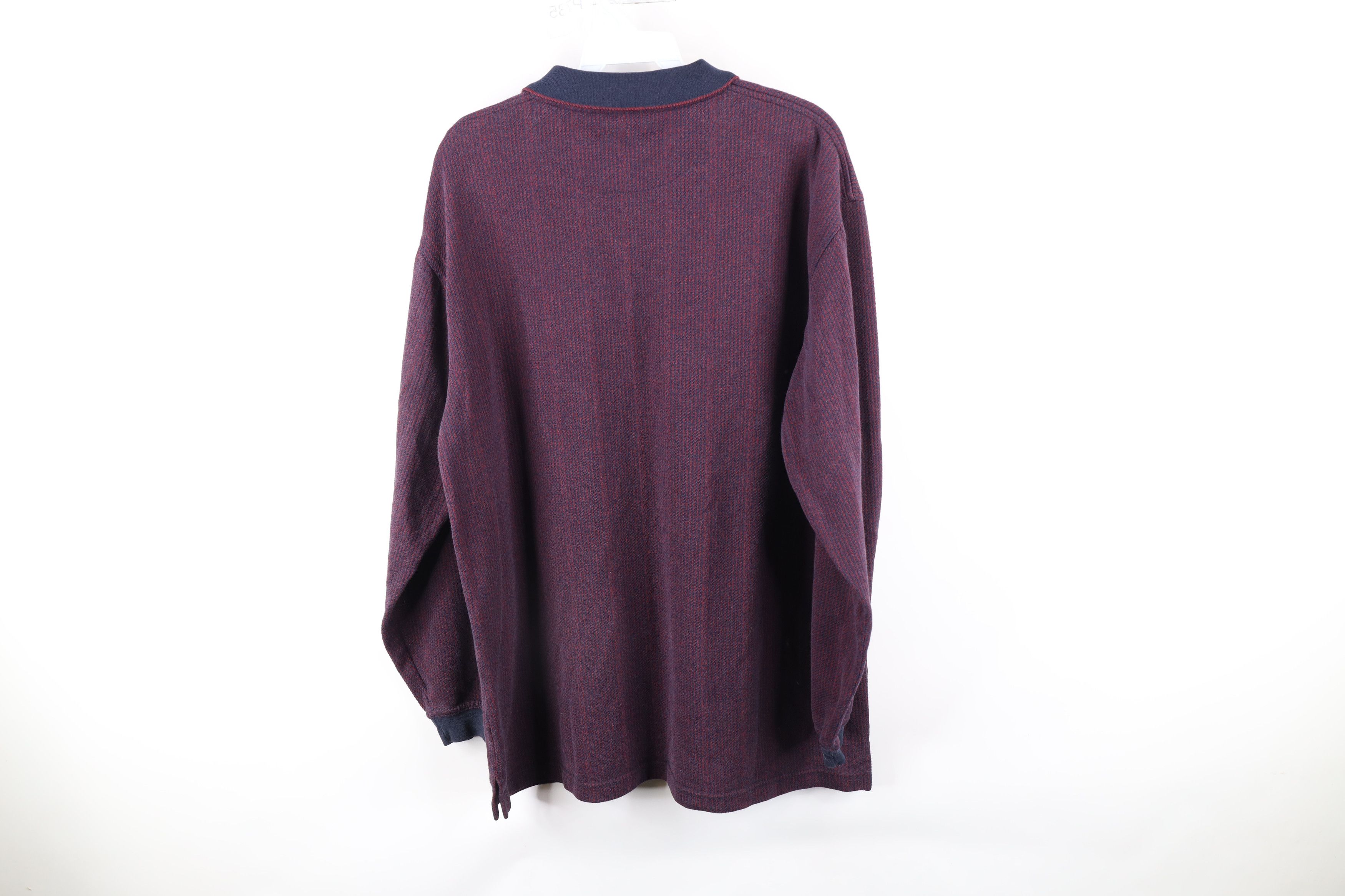 Vintage Vintage 90s Streetwear Long Sleeve Rugby Polo Shirt Size US L / EU 52-54 / 3 - 6 Thumbnail