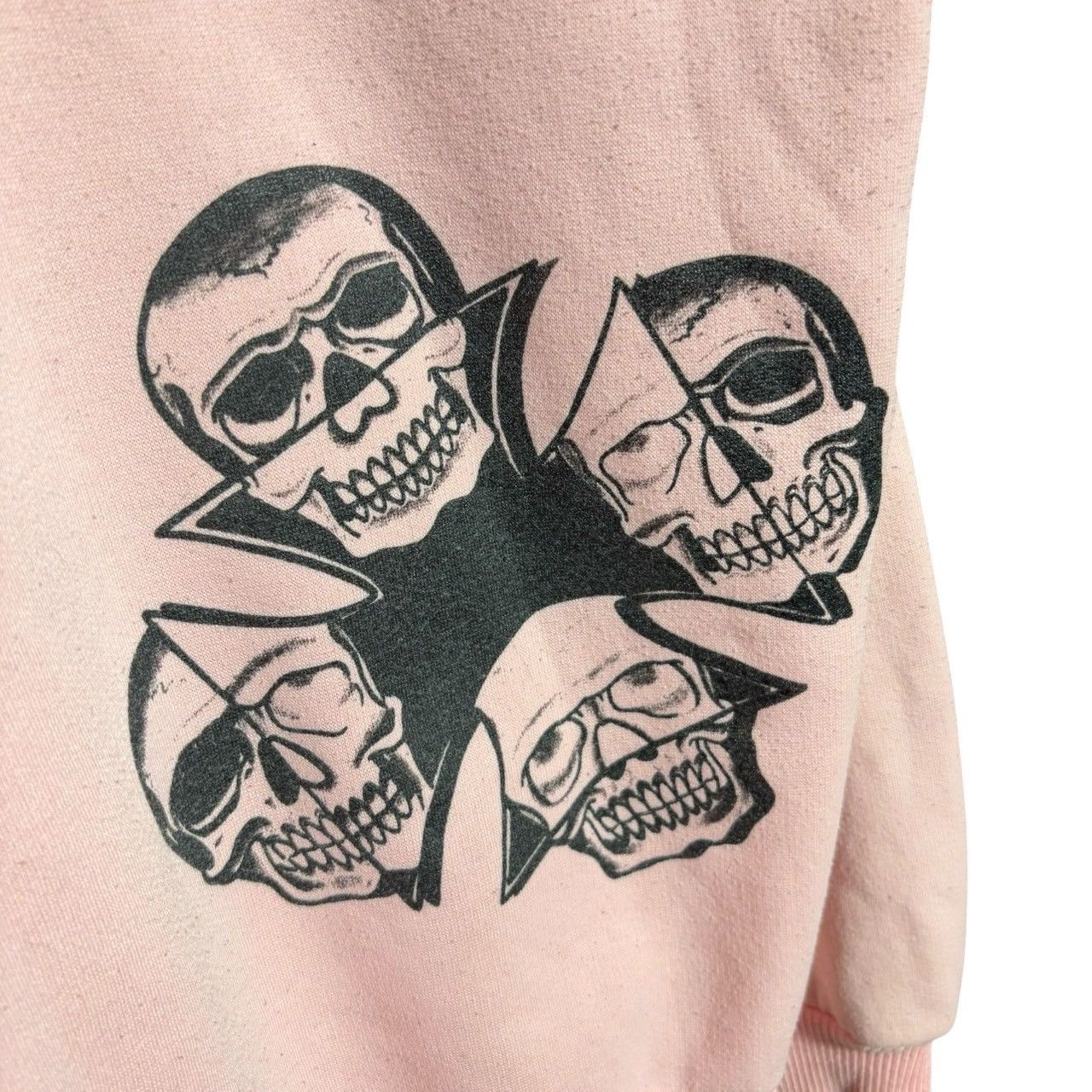 Vintage Vintage 90s Skulls Military Cross Speedy USA Hoodie Size US L / EU 52-54 / 3 - 3 Thumbnail