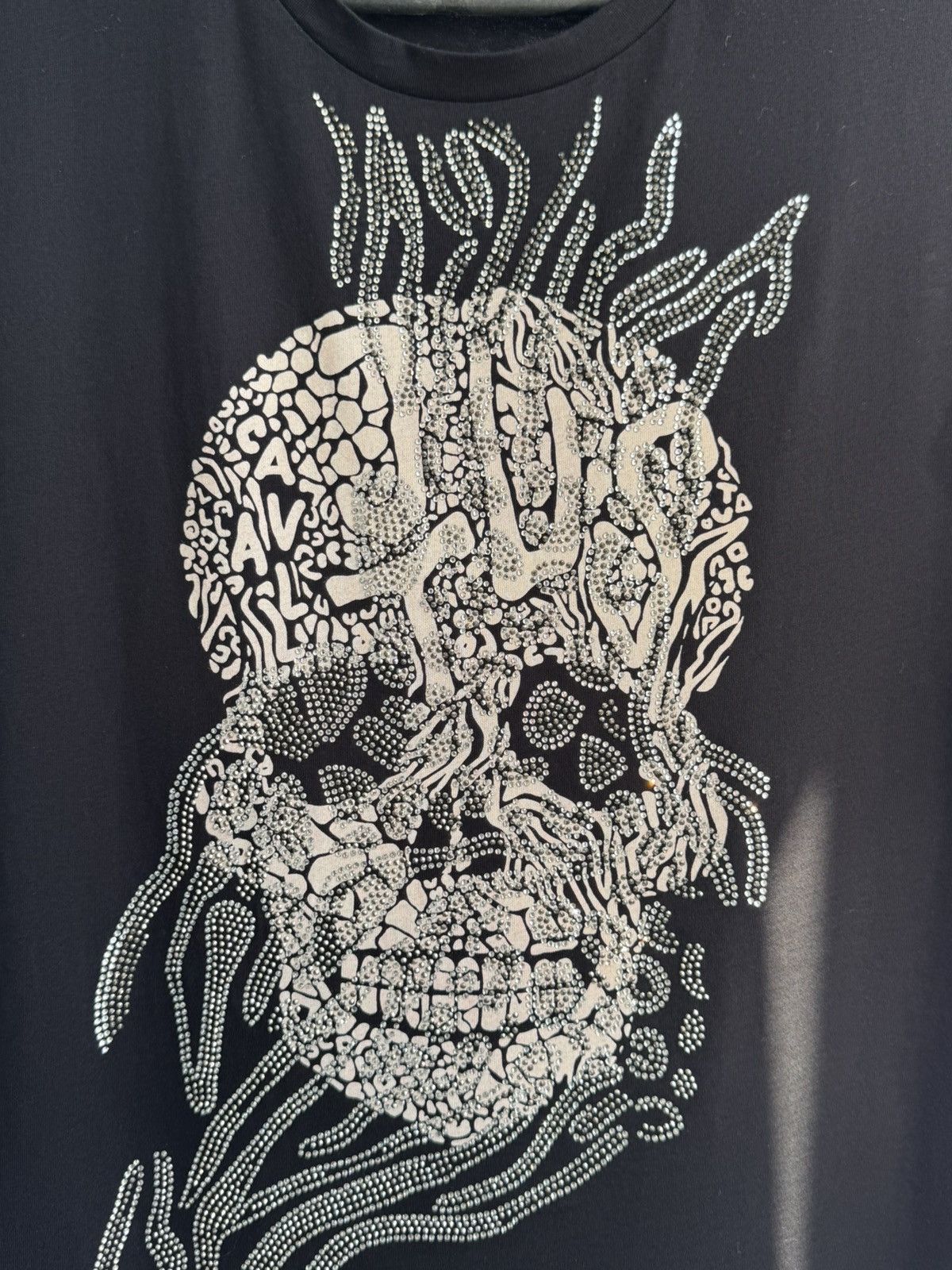 Just Cavalli Just Cavalli Skull Rhinestones T-shirt Size US L / EU 52-54 / 3 - 2 Thumbnail