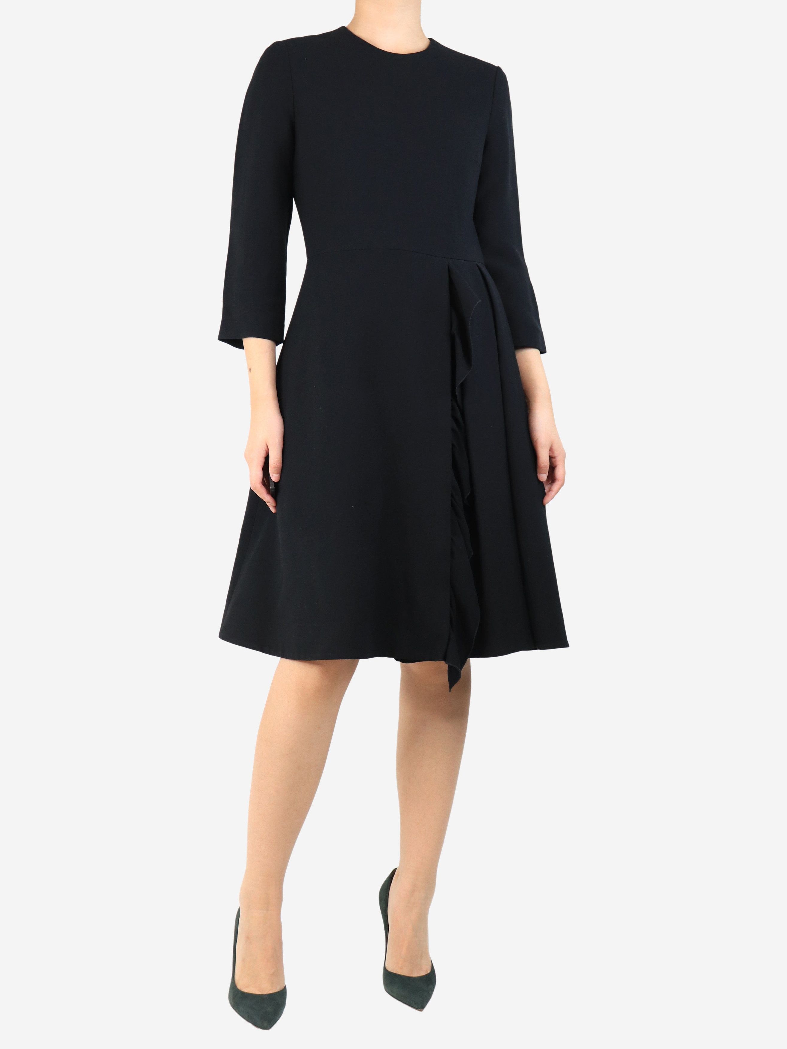 Prada Black 3/4 sleeve A line dress - UK 10 Size M / US 6-8 / IT 42-44 - 1 Thumbnail