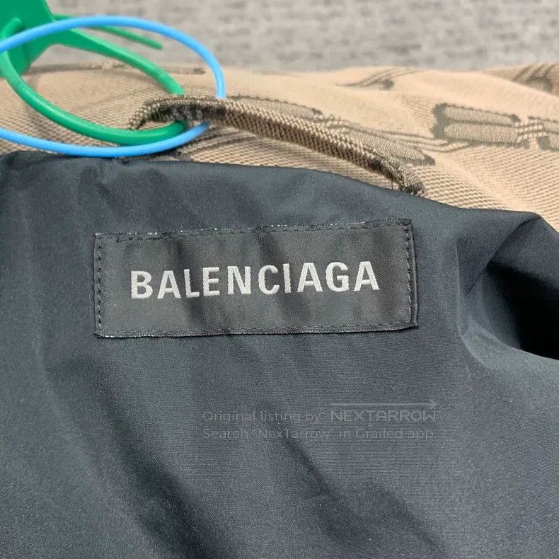 Balenciaga Balenciaga Double B all-over print cotton coat Size US M / EU 48-50 / 2 - 5 Thumbnail