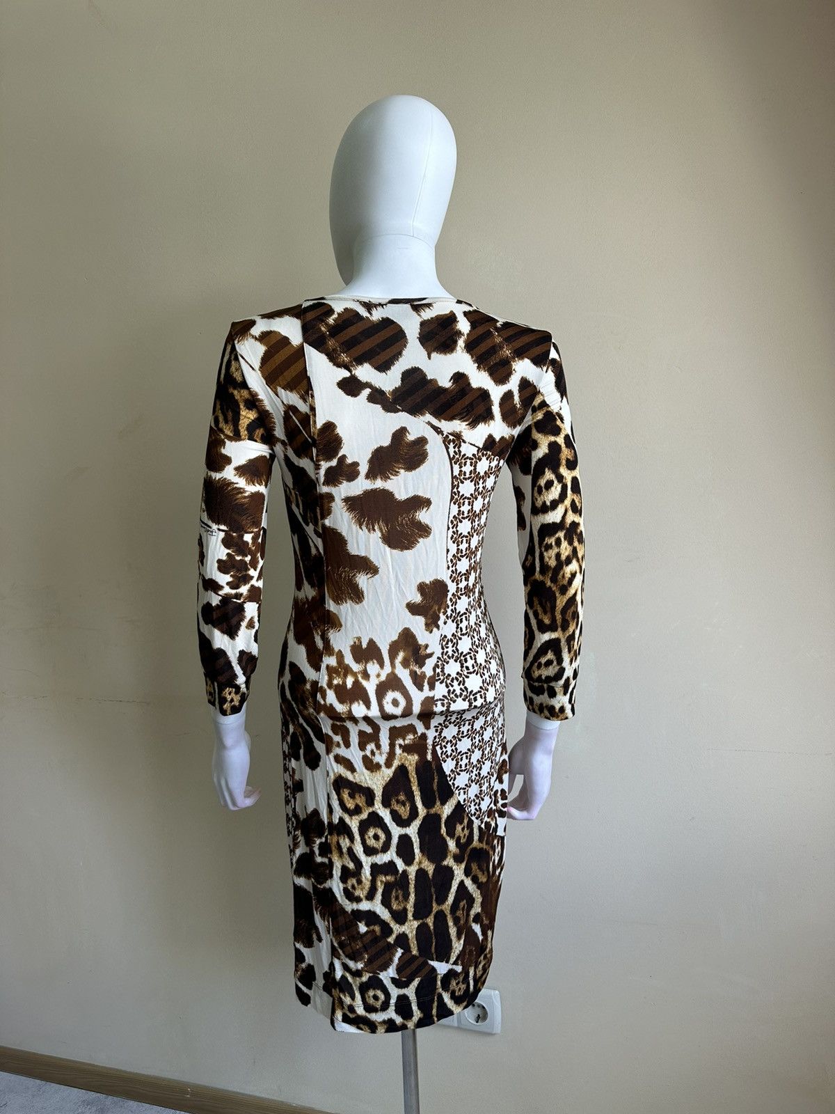 Just Cavalli Y2K Just Cavalli Leopard Print Viscose Long Dress Blouse Size M / US 6-8 / IT 42-44 - 5 Thumbnail