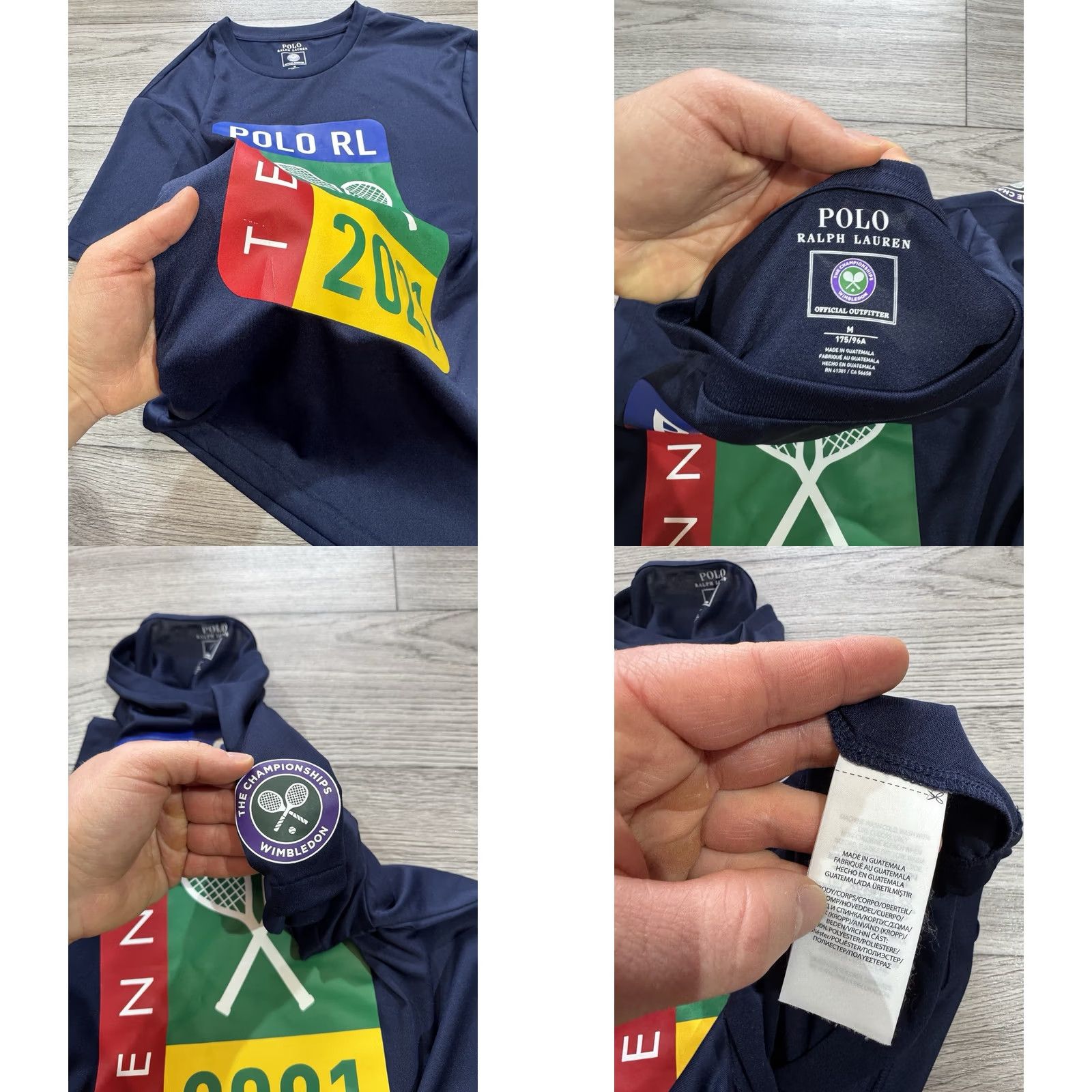 Polo Ralph Lauren Polo Ralph Lauren Short Sleeve T Shirt Wimbledon Tennis 2021 Size M Blue Mens T-Shirt Size US M / EU 48-50 / 2 - 8 Thumbnail