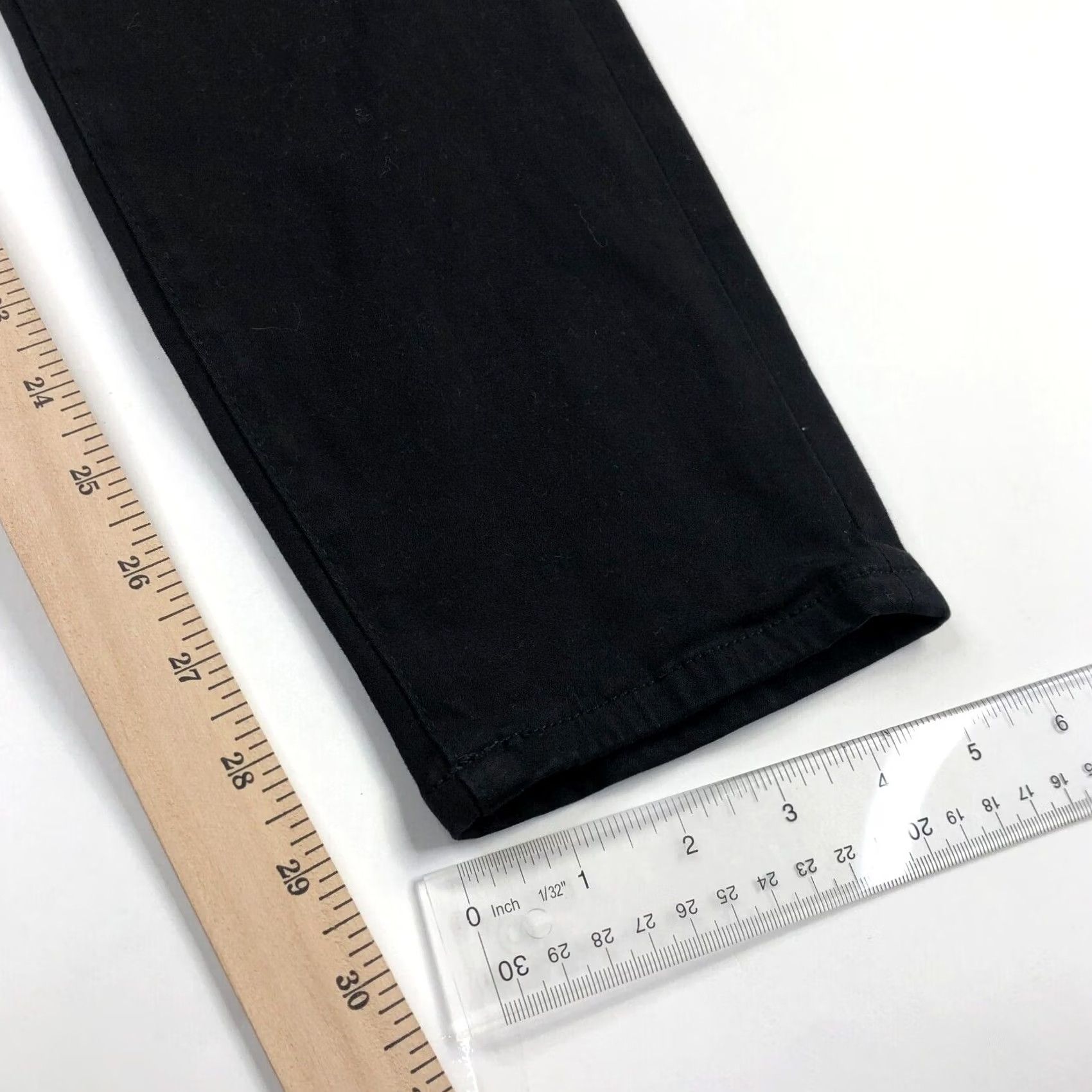 Frame FRAME FRAME Le High Skinny 32 Women's High Rise Soft Pants Casual Skinny Pants 31W 29.5L Black Cotton Rayon Spandex Pockets Modern Medium Rise Womens Size 24" / US 00 / IT 34 - 7 Thumbnail