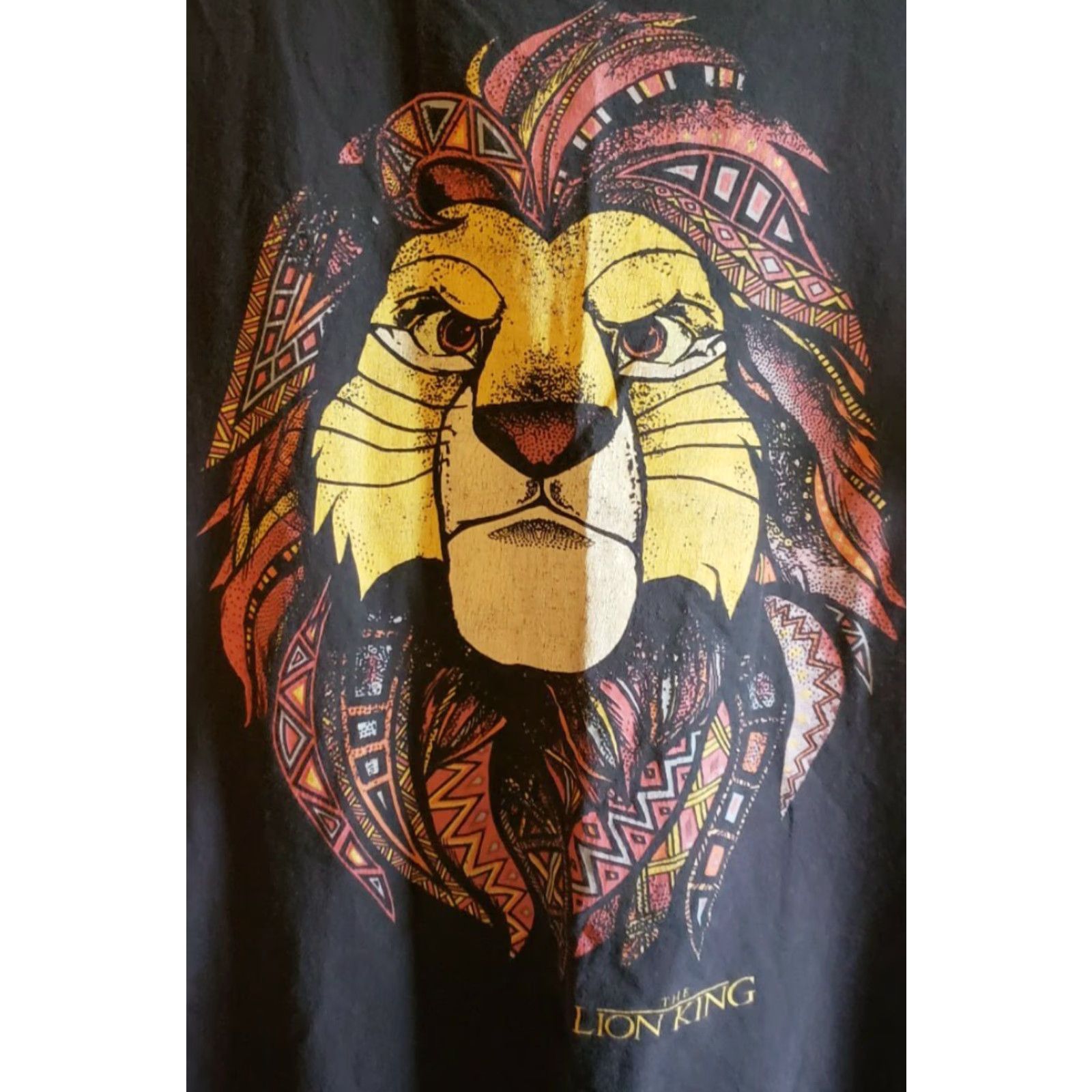 Vintage The Lion King Black Short Sleeve T-shirt Mens XL Graphics King Size US XL / EU 56 / 4 - 2 Thumbnail