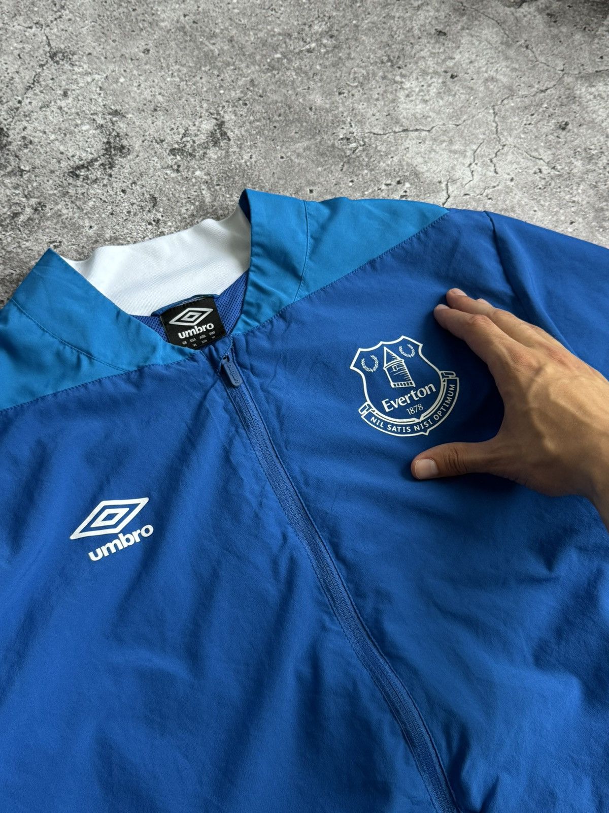 Umbro × Vintage Vintage Umbro Everton nylon jacket Size US XL / EU 56 / 4 - 5 Thumbnail