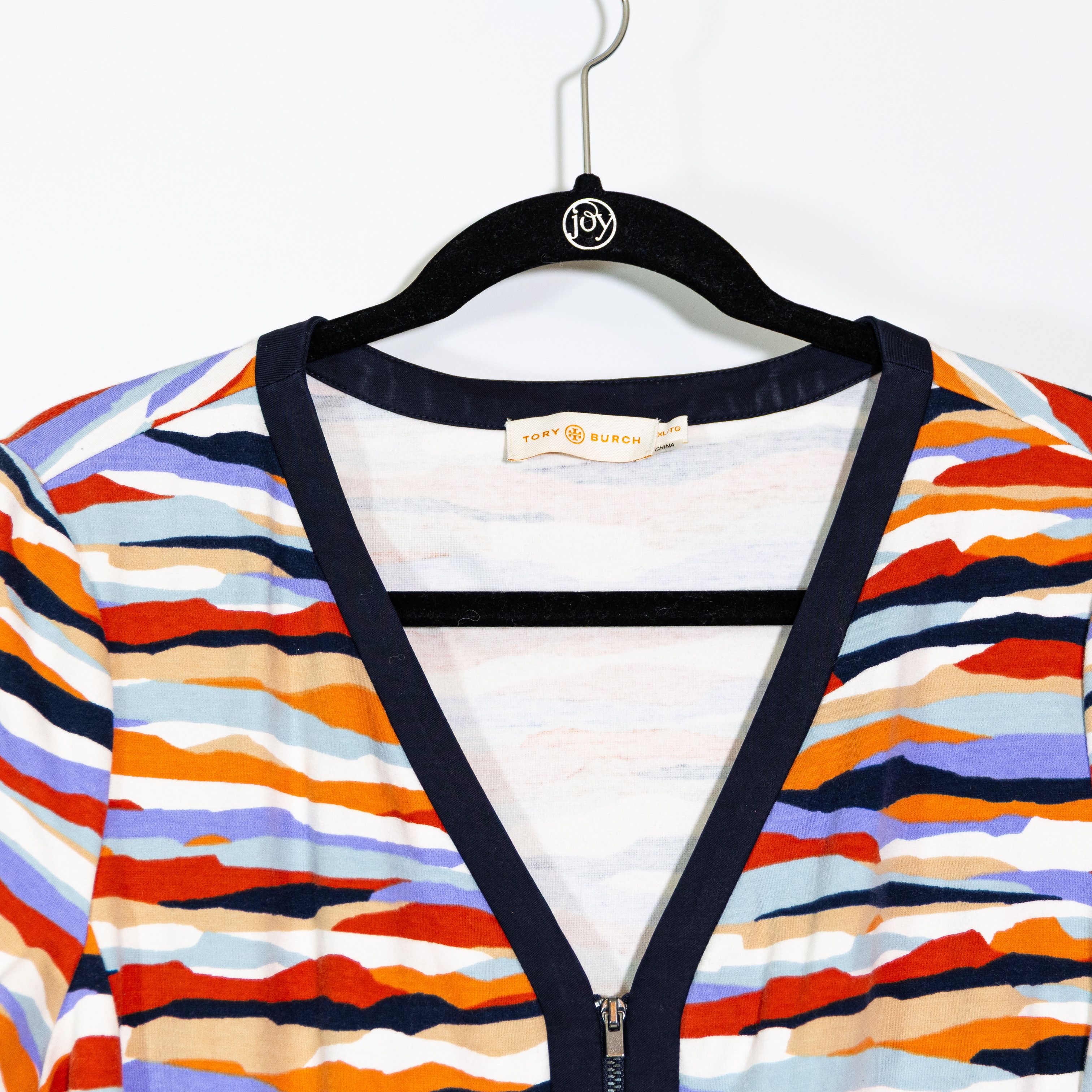 Tory Burch Tory Burch Vienna Cotton Stretch Abstract Size XL / US 12-14 / IT 48-50 - 2 Thumbnail