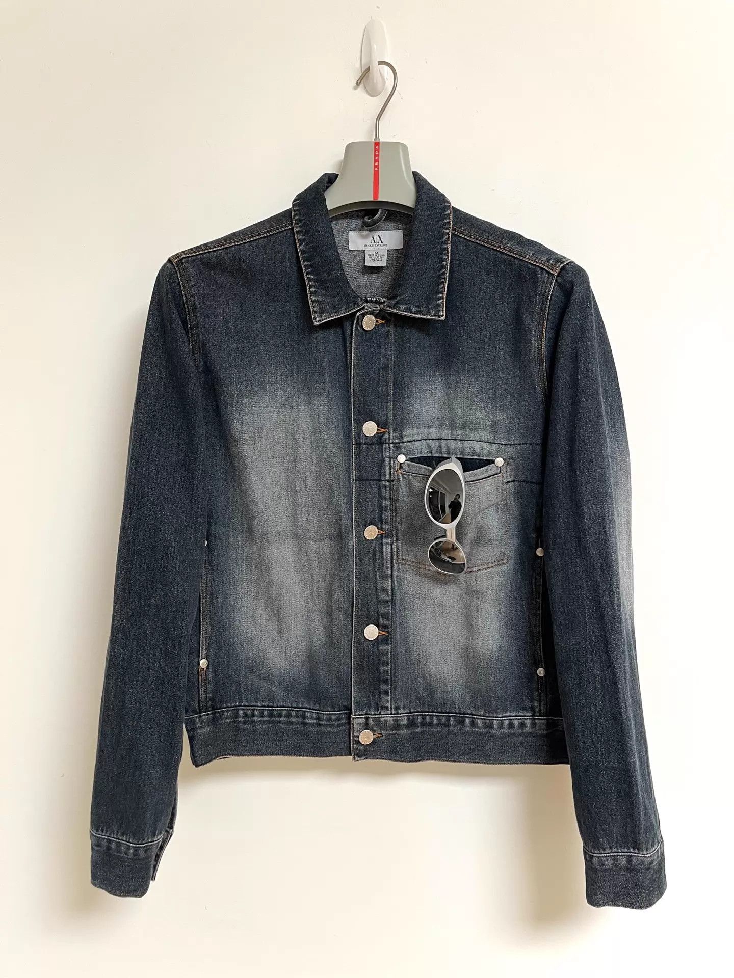 Armani Exchange Armani Exchange Vintage Denim Jacket 00ss M Size US M / EU 48-50 / 2 - 1 Thumbnail