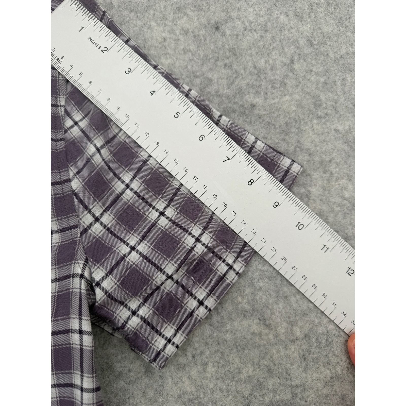 Vince NWT Vince Dusty Sky Purple Plaid Check Waterfront Shirt Size US M / EU 48-50 / 2 - 6 Thumbnail