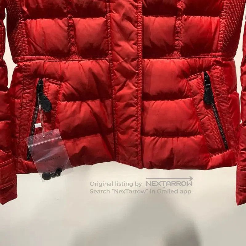 Burberry Burberry Red Polyester Women's Puffer Jacket. Size M / US 6-8 / IT 42-44 - 4 Thumbnail