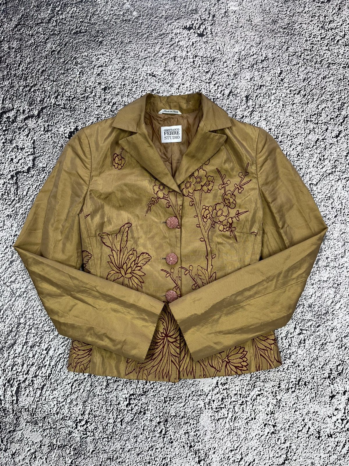 Gianfranco Ferre 90s Gianfranco Ferre Studio Dior Era Embroidered Jacket Size XS / US 0-2 / IT 36-38 - 2 Thumbnail
