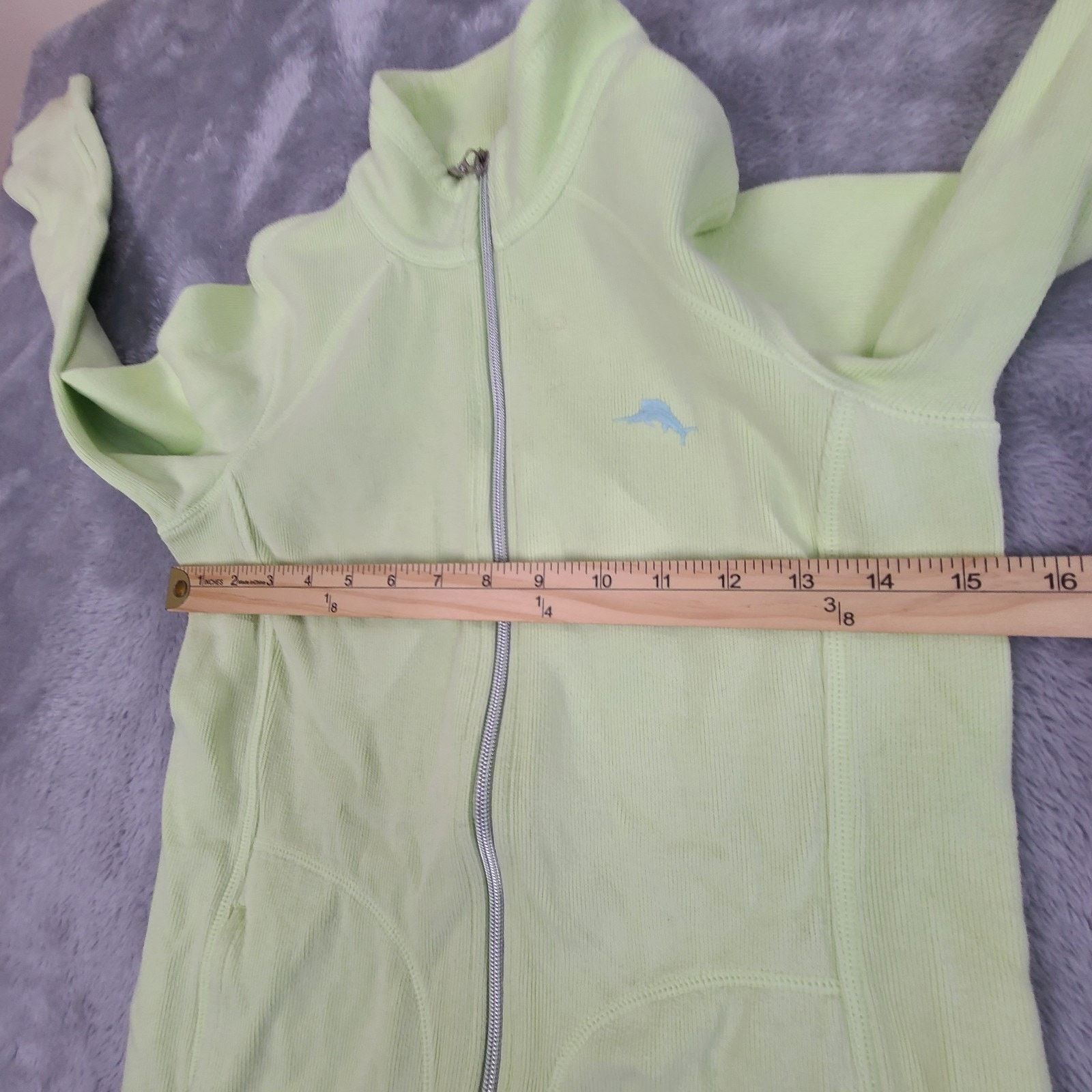 Tommy Bahama Tommy Bahama Full Zip Sweatshirt Lime Green Women's Size XS Size XS / US 0-2 / IT 36-38 - 5 Thumbnail