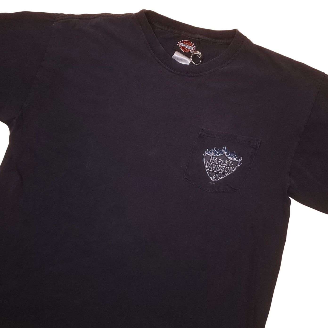 Harley Davidson y2k Harley Davidson Motorcycles Flames Pocket T Shirt Mens L Size US L / EU 52-54 / 3 - 1 Thumbnail