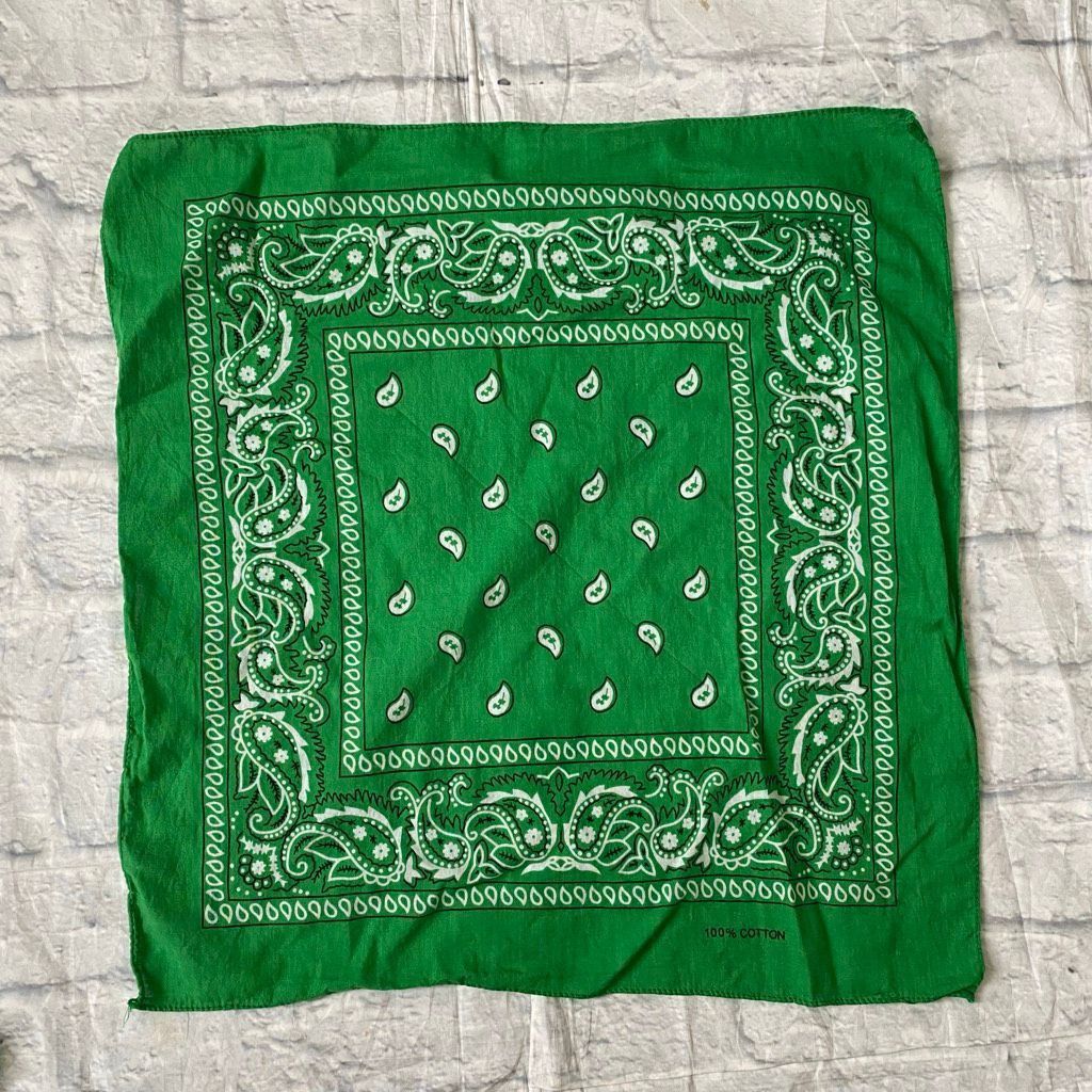 Other Bandana 6 bundle 3 red 1 navy blue & 2 green 19” Size ONE SIZE - 4 Thumbnail