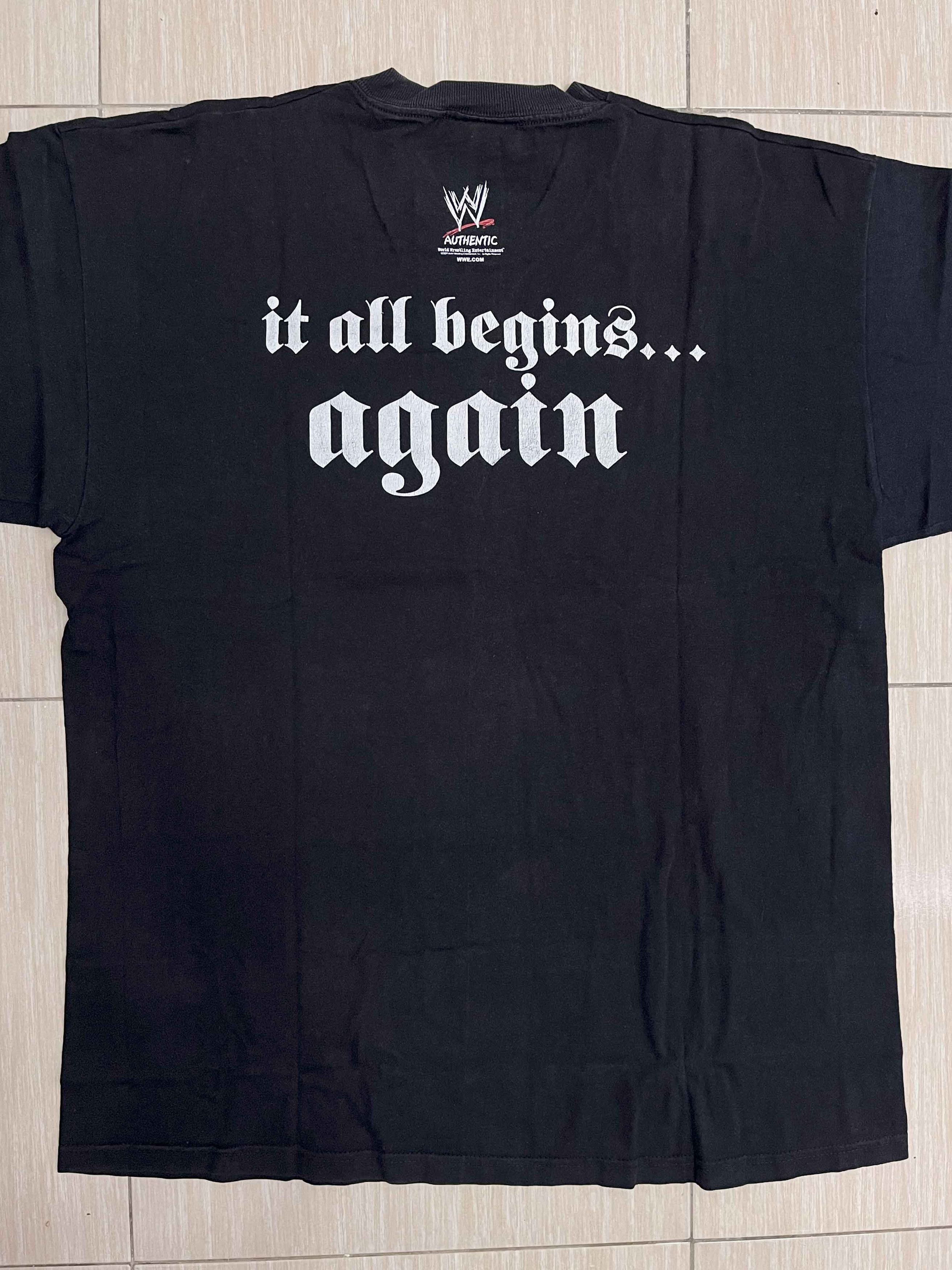 WWE Vintage Y2K 2000s WWE WWF The Undertaker "Symbol" T-shirt Size US XL / EU 56 / 4 - 2 Thumbnail