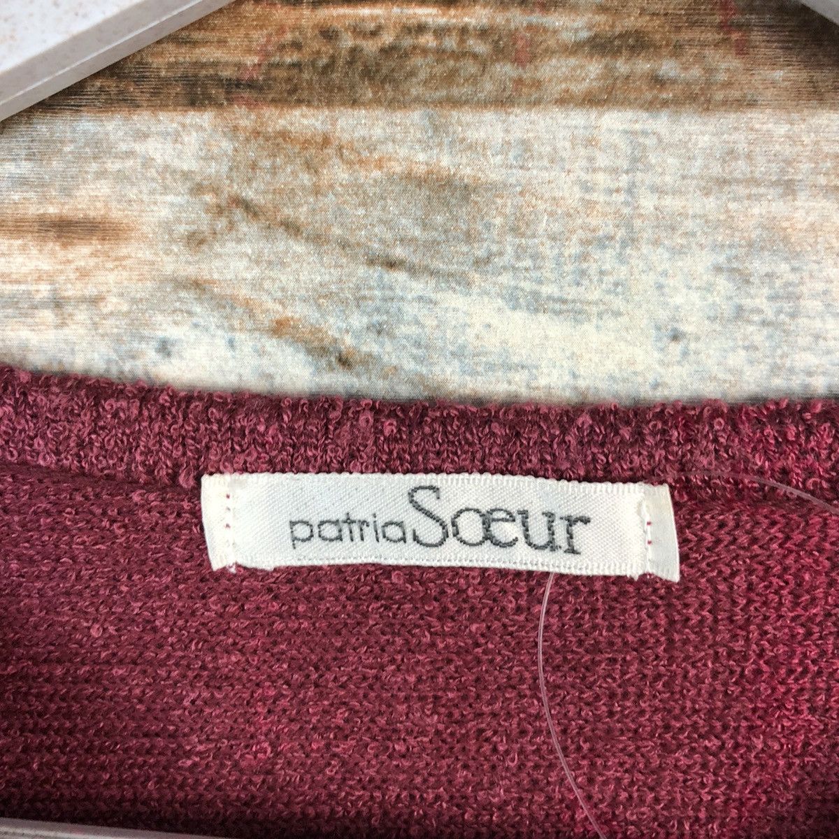 Homespun Knitwear × Japanese Brand Patria Soeur vintage Red Knitwear #A1358 Size S / US 4 / IT 40 - 9 Thumbnail