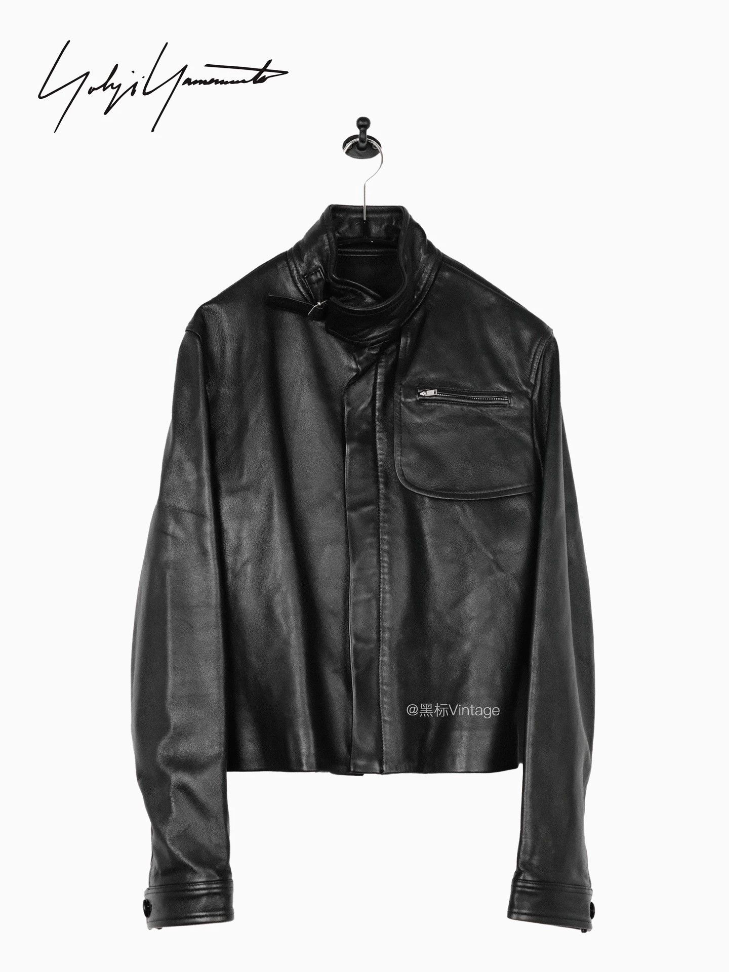 Y-3 × Yohji Yamamoto LAMB LEATHER BIKER JACKET | Grailed