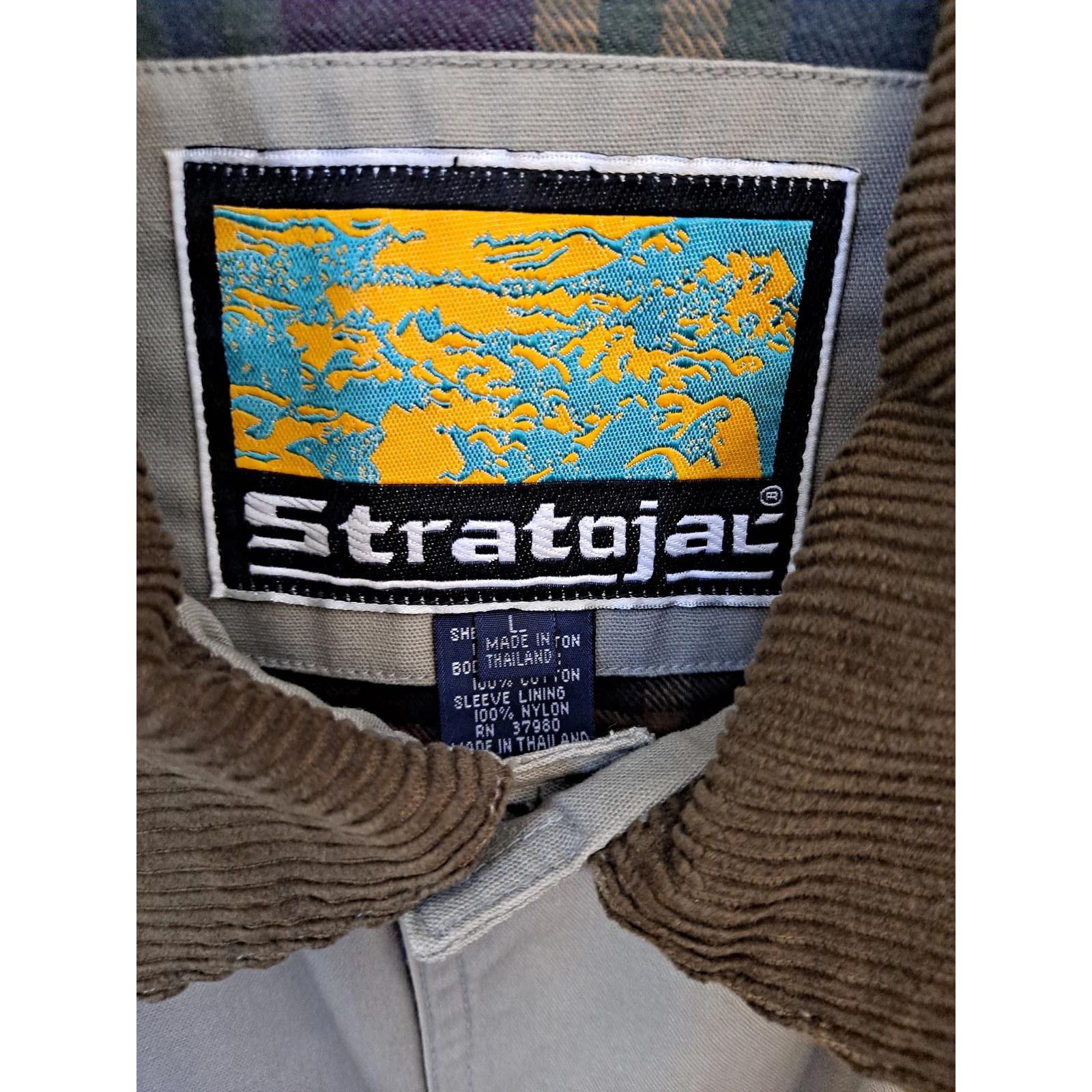 Other Stratojat Tan Flannel Lined Corduroy Collar Button Up Chore Size US L / EU 52-54 / 3 - 4 Thumbnail