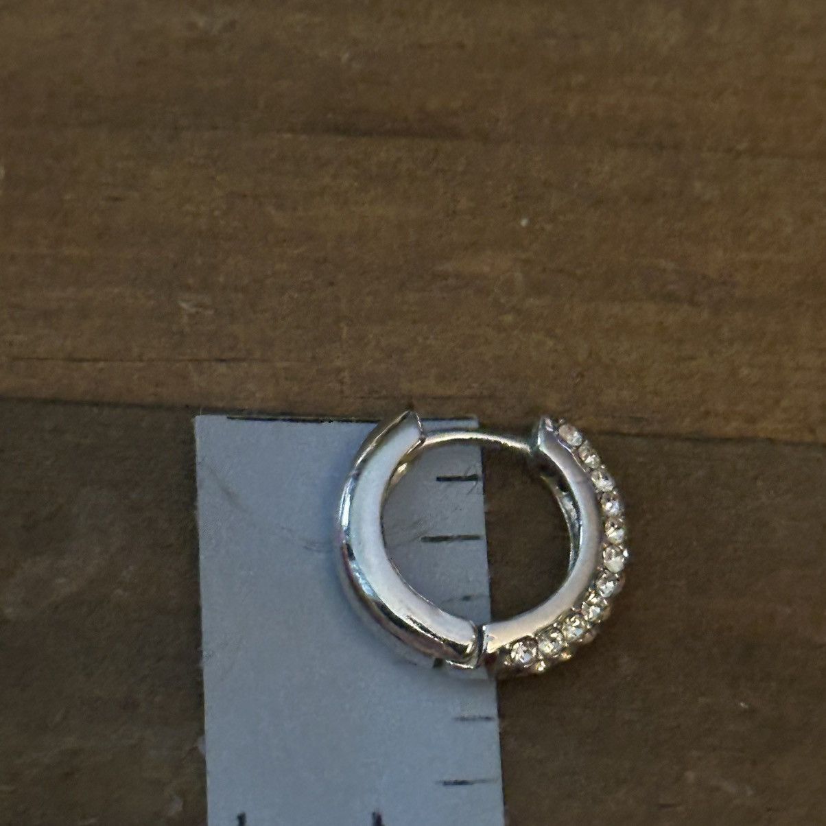 Other Silver tone paved micro hoop earrings Size ONE SIZE - 3 Thumbnail