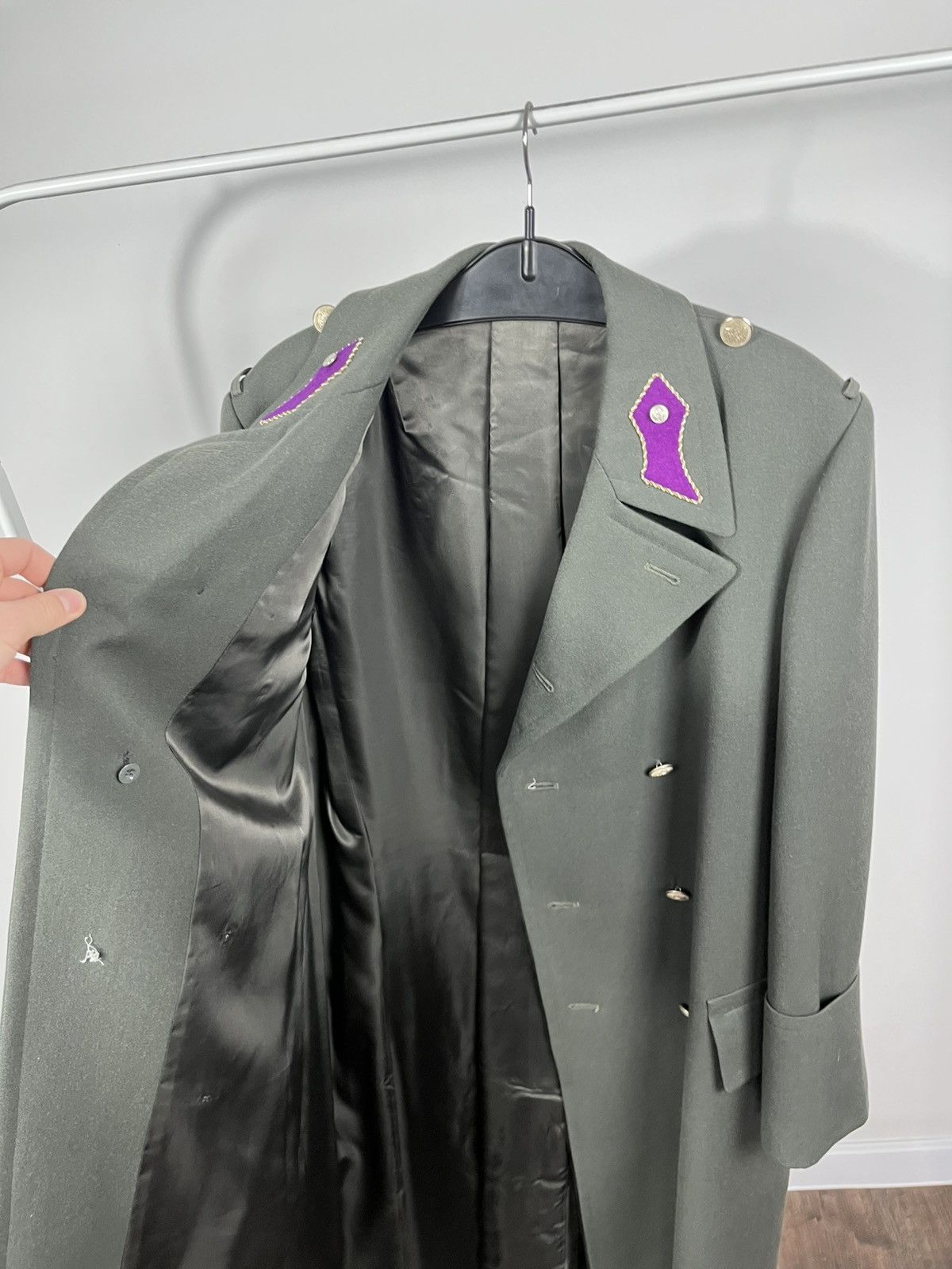 Other Vintage West Germany Bundeswehr Heavy Officer Military Coat Size US XXL / EU 58 / 5 - 5 Thumbnail