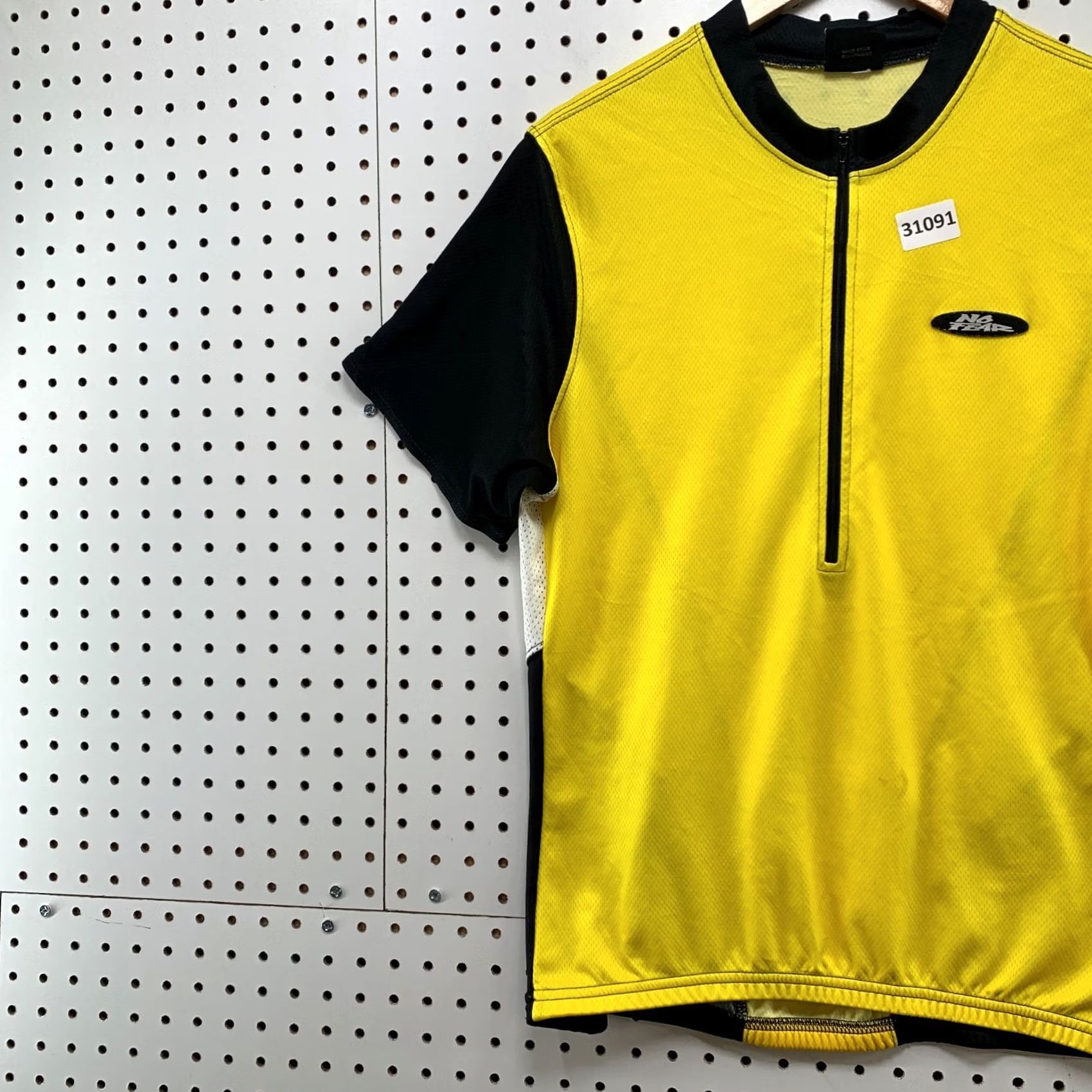No Fear VINTAGE No Fear Shirt Mens Medium Yellow Black 1/2 Zip Pullover Cycling Activewear Size US M / EU 48-50 / 2 - 3 Thumbnail