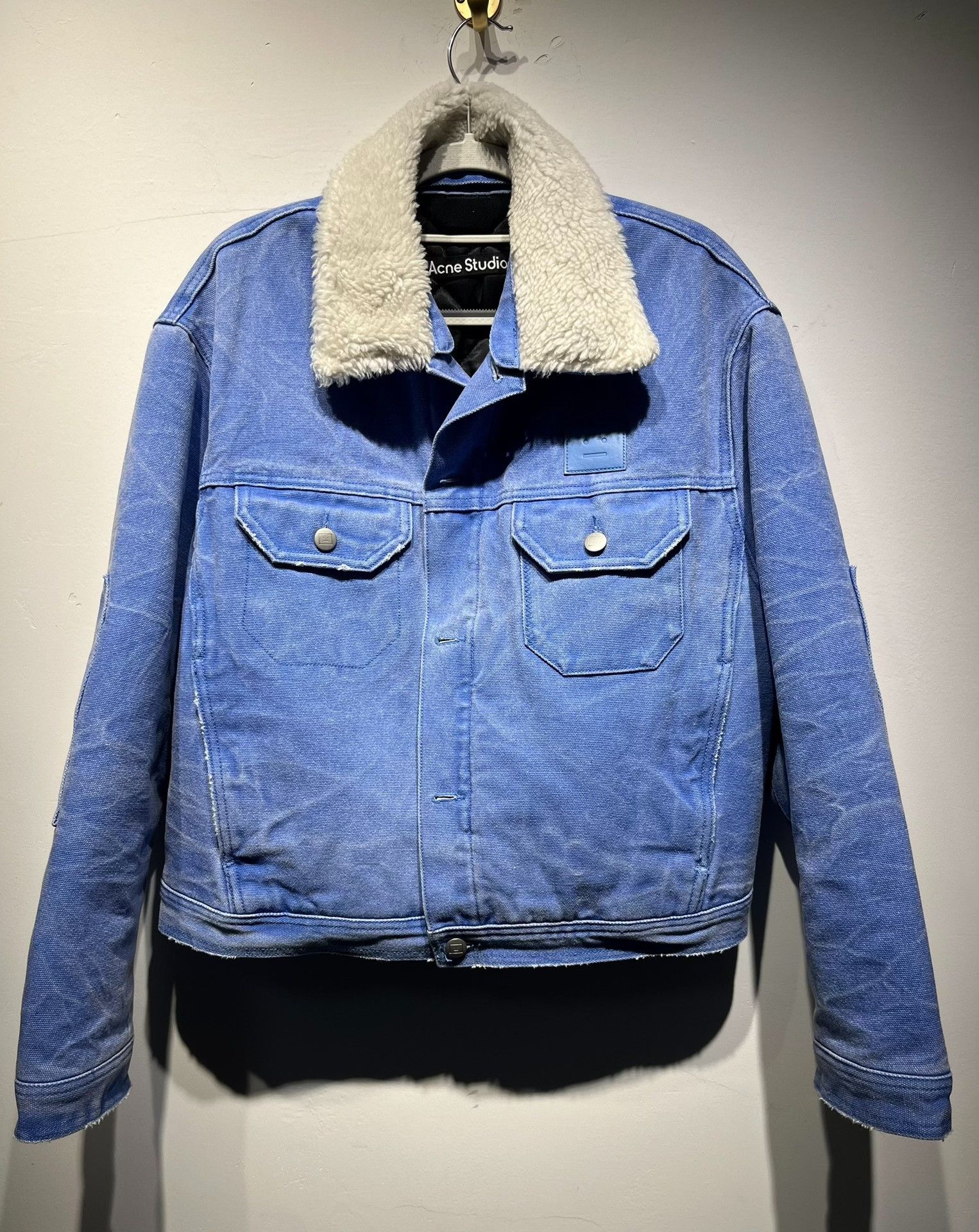 Acne Studios Acne Studios Quilted Oversized Blue Light Jacket XS Men Size US XS / EU 42 / 0 - 1 Thumbnail