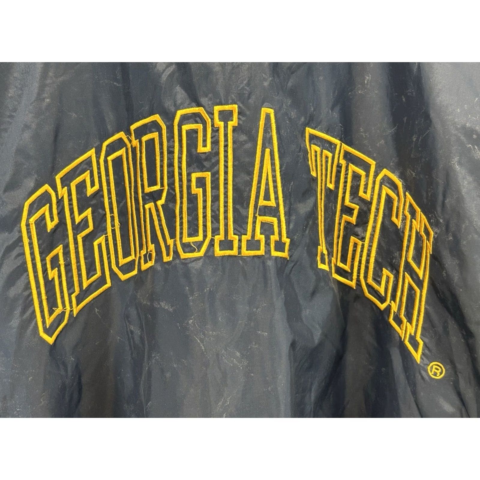 Starter VINTAGE Starter Georgia Tech Windbreaker Jacket Men XL Yellow Blue 90s Streetwear Mens Size US XL / EU 56 / 4 - 5 Thumbnail