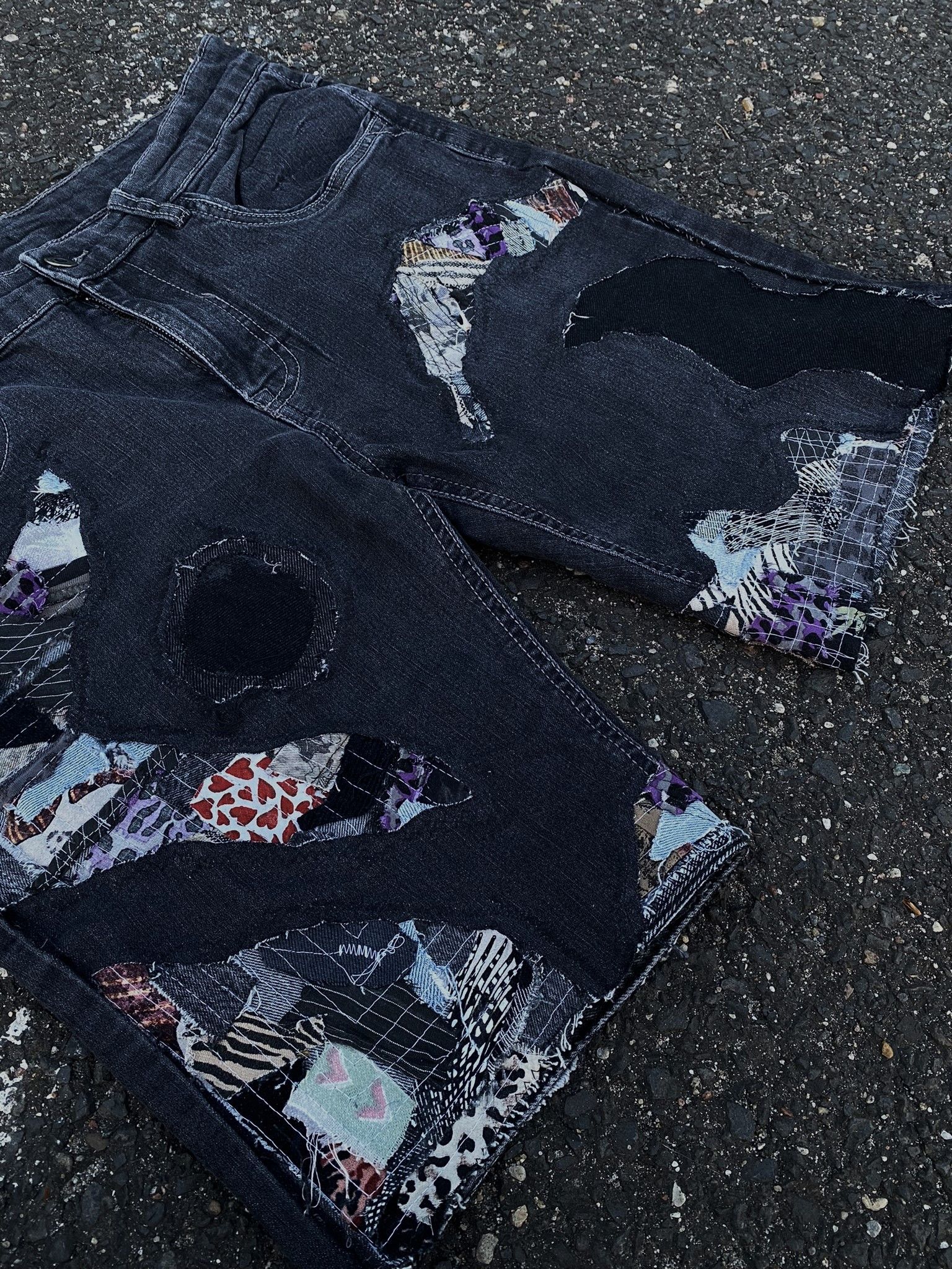 Kapital × Number (N)ine × Vintage Vintage Kapital Inspired Hippie Denim Saschiko Patchwork Size US 34 / EU 50 - 3 Thumbnail
