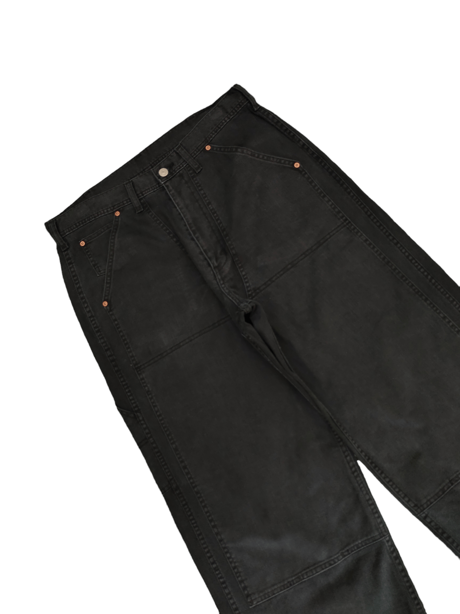 Kapital 1990s Bobson Double Knee Baggy Denim Pants Wide Leg Jnco Size US 33 - 6 Thumbnail