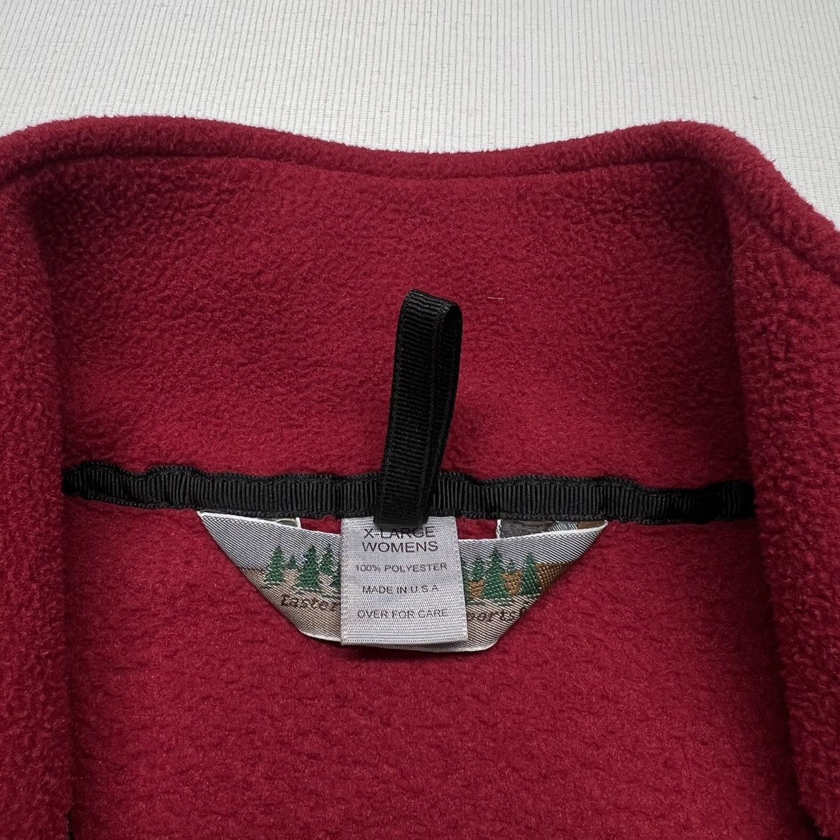 Eastern Mountain Sports × Vintage VTG Eastern Mountain Sports Fleece Red Sweater Full Zip Y2K Size XL / US 12-14 / IT 48-50 - 8 Thumbnail