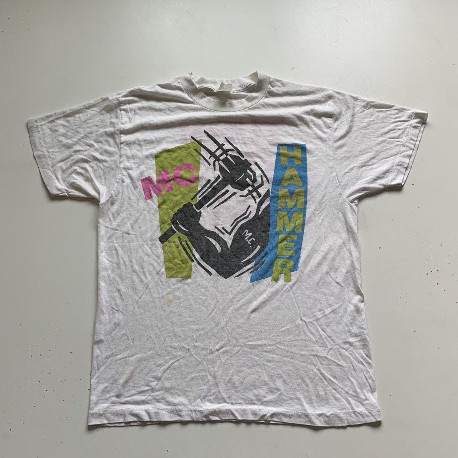 Rap Tees × Vintage Vintage 80s 1989 MC Hammer Turn This Mutha Out T Shirt Large Size US M / EU 48-50 / 2 - 1 Thumbnail