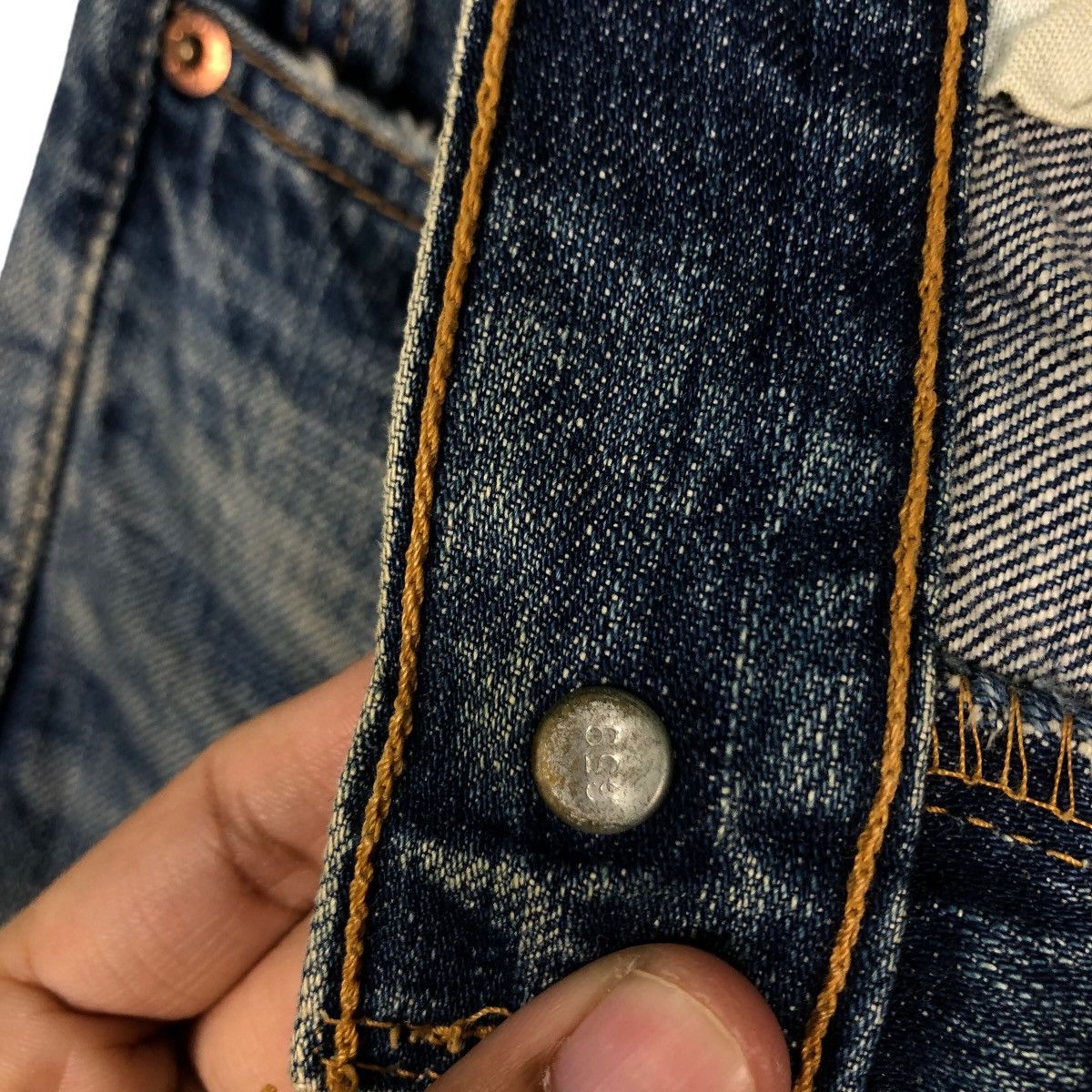 Levi's 🔥Vintage Levi’s 501 Butterfly Button Denim Jeans Size US 28 / EU 44 - 19 Thumbnail