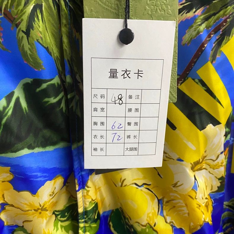 Gucci Gucci The latest blue Hawaiian print pattern logo cotton ja Size US M / EU 48-50 / 2 - 7 Thumbnail