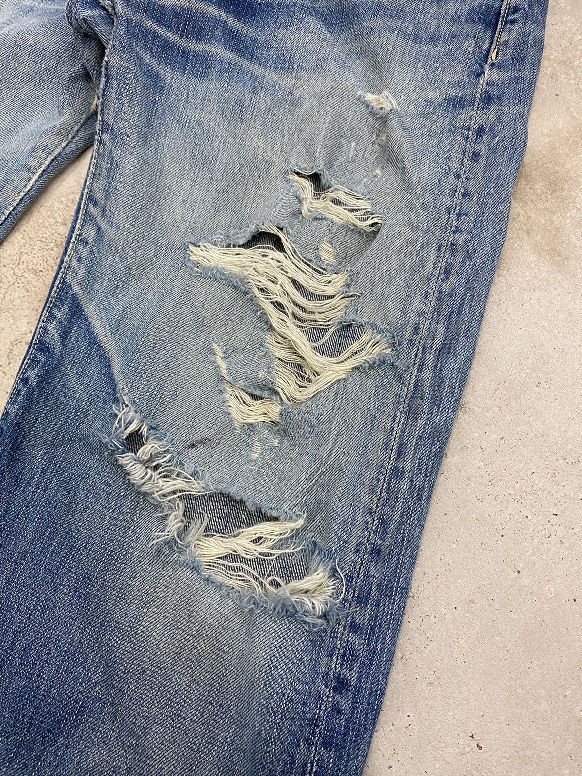 45rpm × Japanese Brand Vintage 45 RPM Archive Japan Jeans Light Mud Dirty Washed Size US 31 - 6 Thumbnail