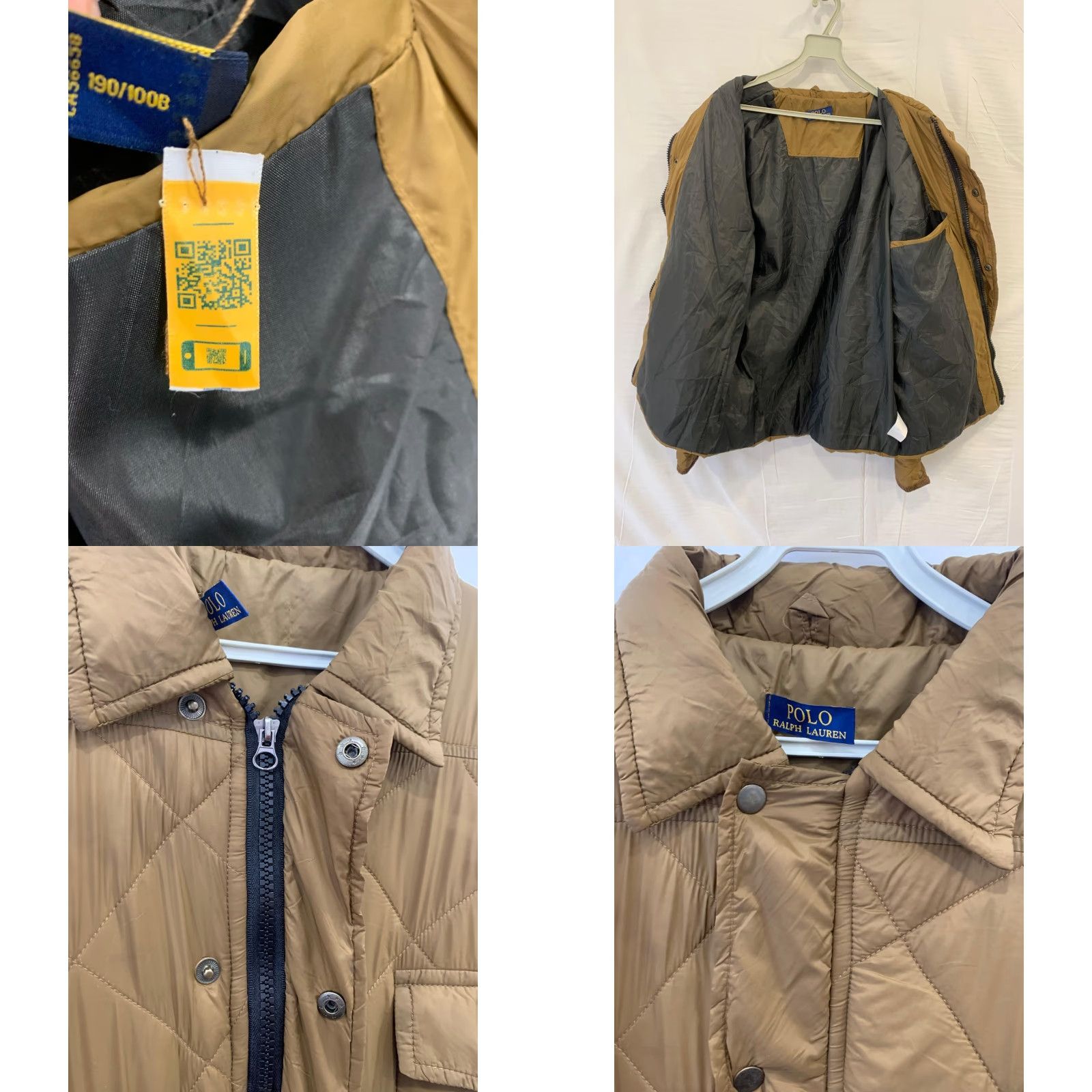 Ralph Lauren Polo Ralph Lauren Quilted Jacket Mens L Brown Snap Button Insulated Coat Size US L / EU 52-54 / 3 - 8 Thumbnail