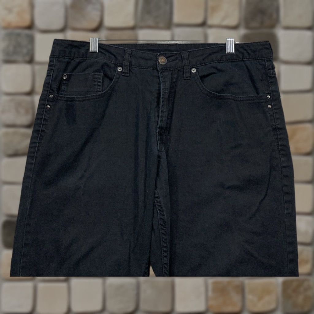 Buffalo David Bitton Buffalo David Bitton Jeans Men's Slim Straight Stretch Black 5-Pocket Sz 35/28.5 Size US 35 - 1 Thumbnail